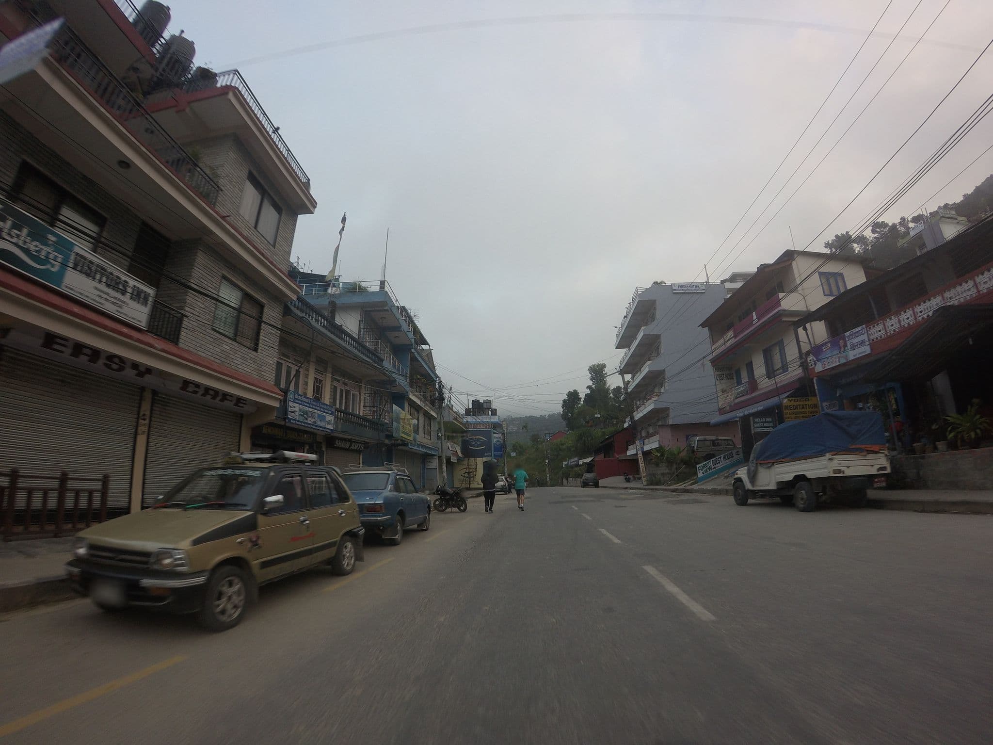 Street view near Visitor's Inn, Pokhara