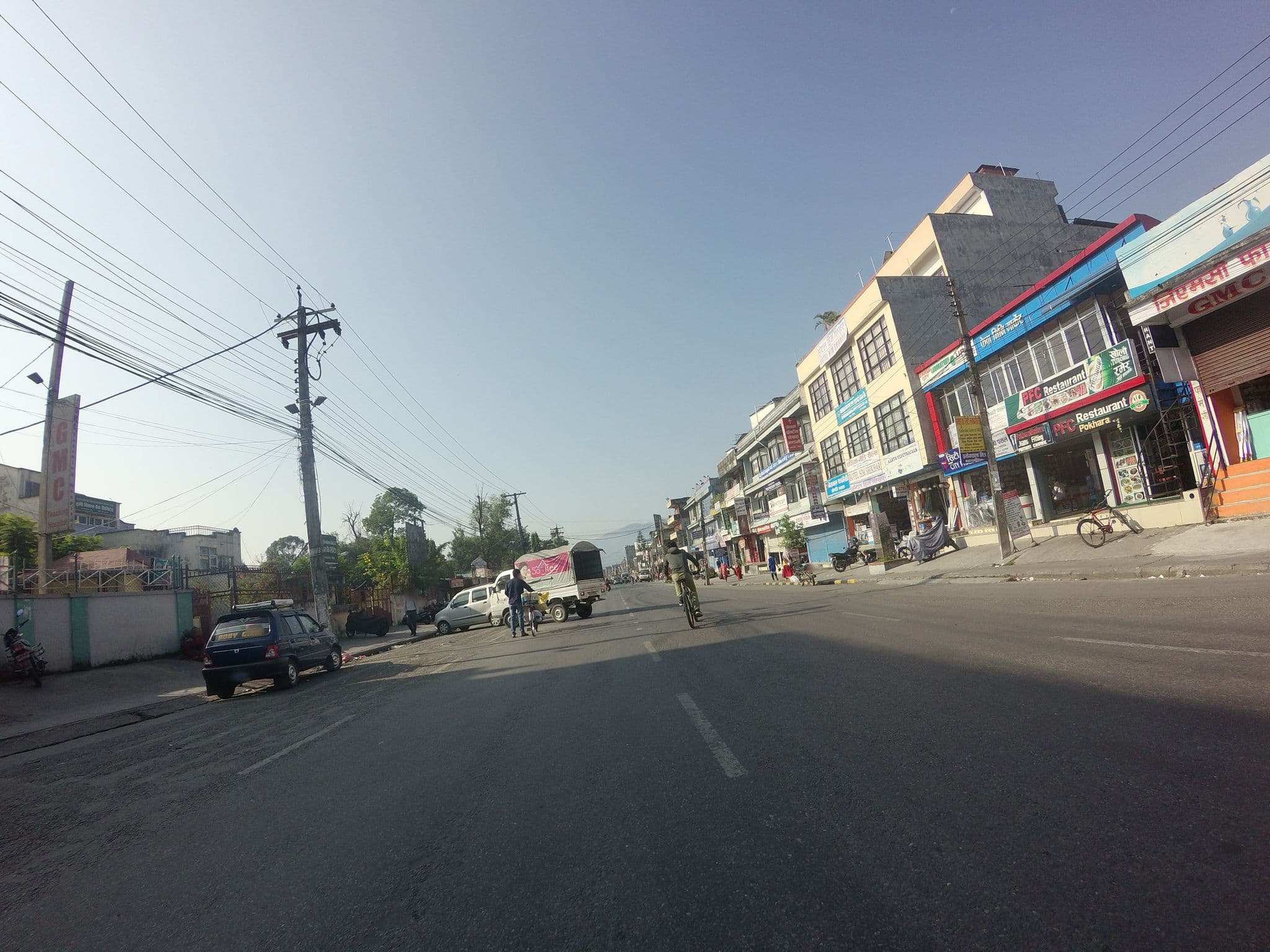 Street view near Hotel Him Sagar, Pokhara