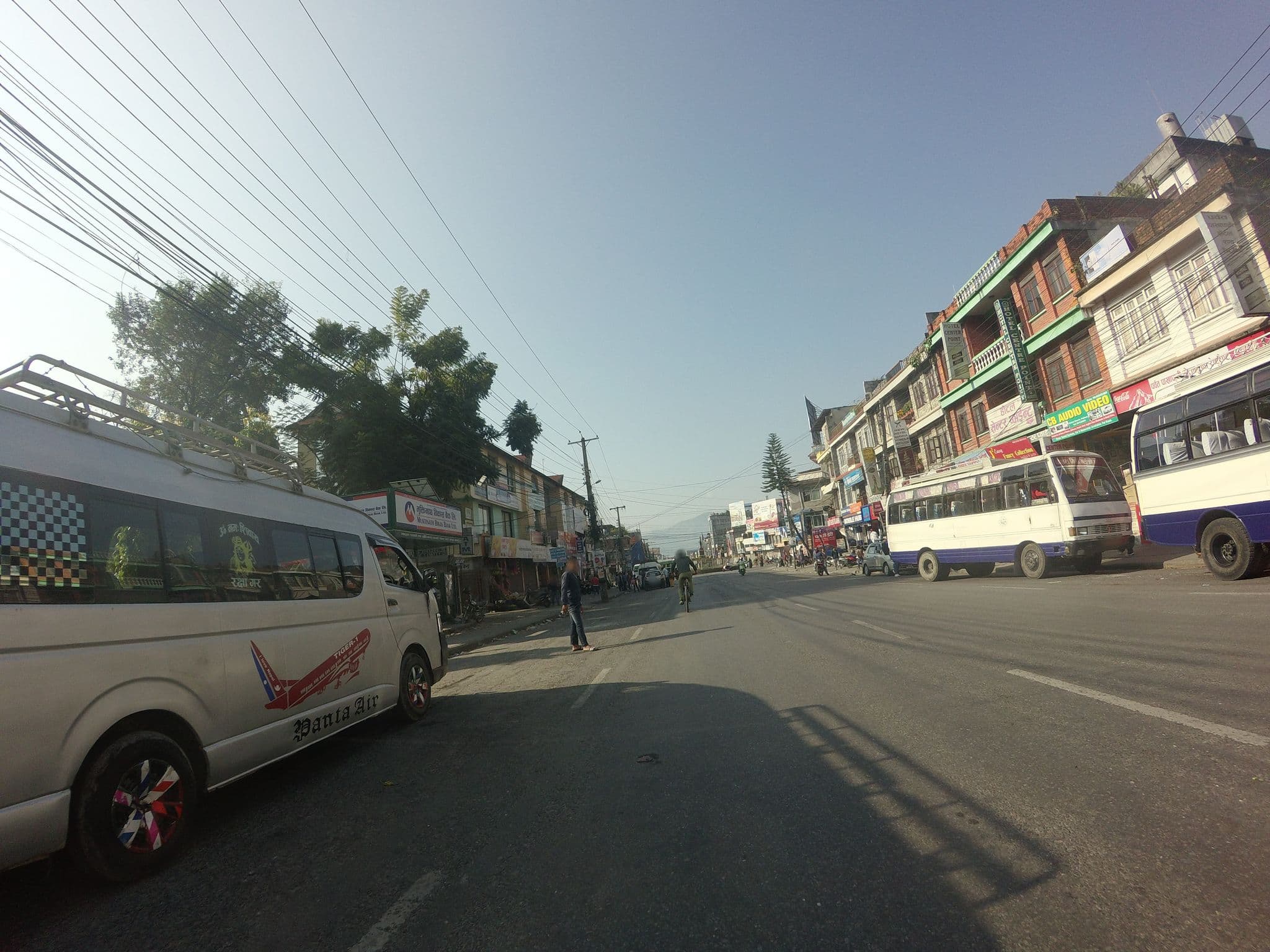 Street view near Hotel Gorkha Homes, Pokhara — © nirabpudasaini (CC BY-SA · Mapillary)