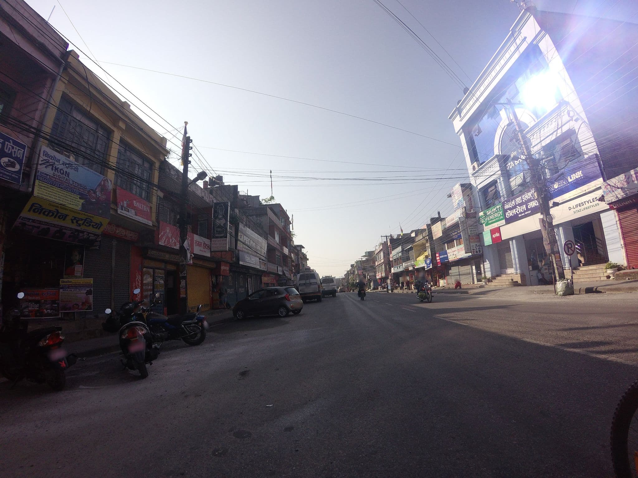 Street view near Hotel New Sangrila, Pokhara