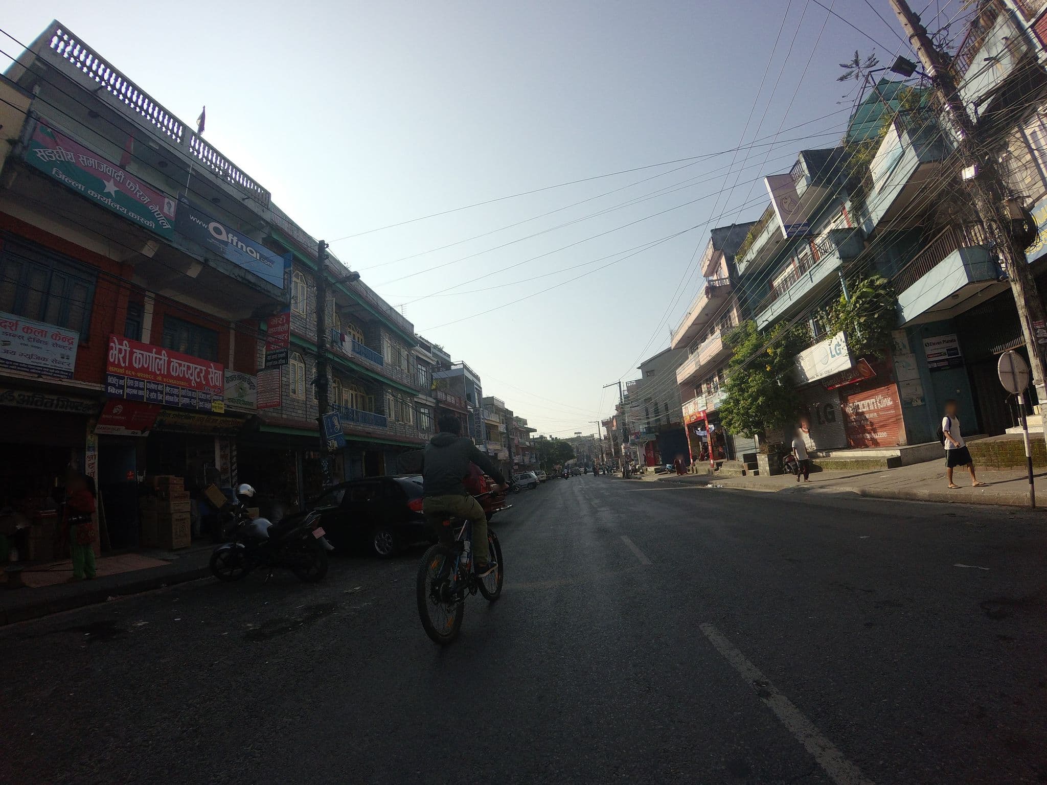 Street view near Hotel Om Shanta, Pokhara