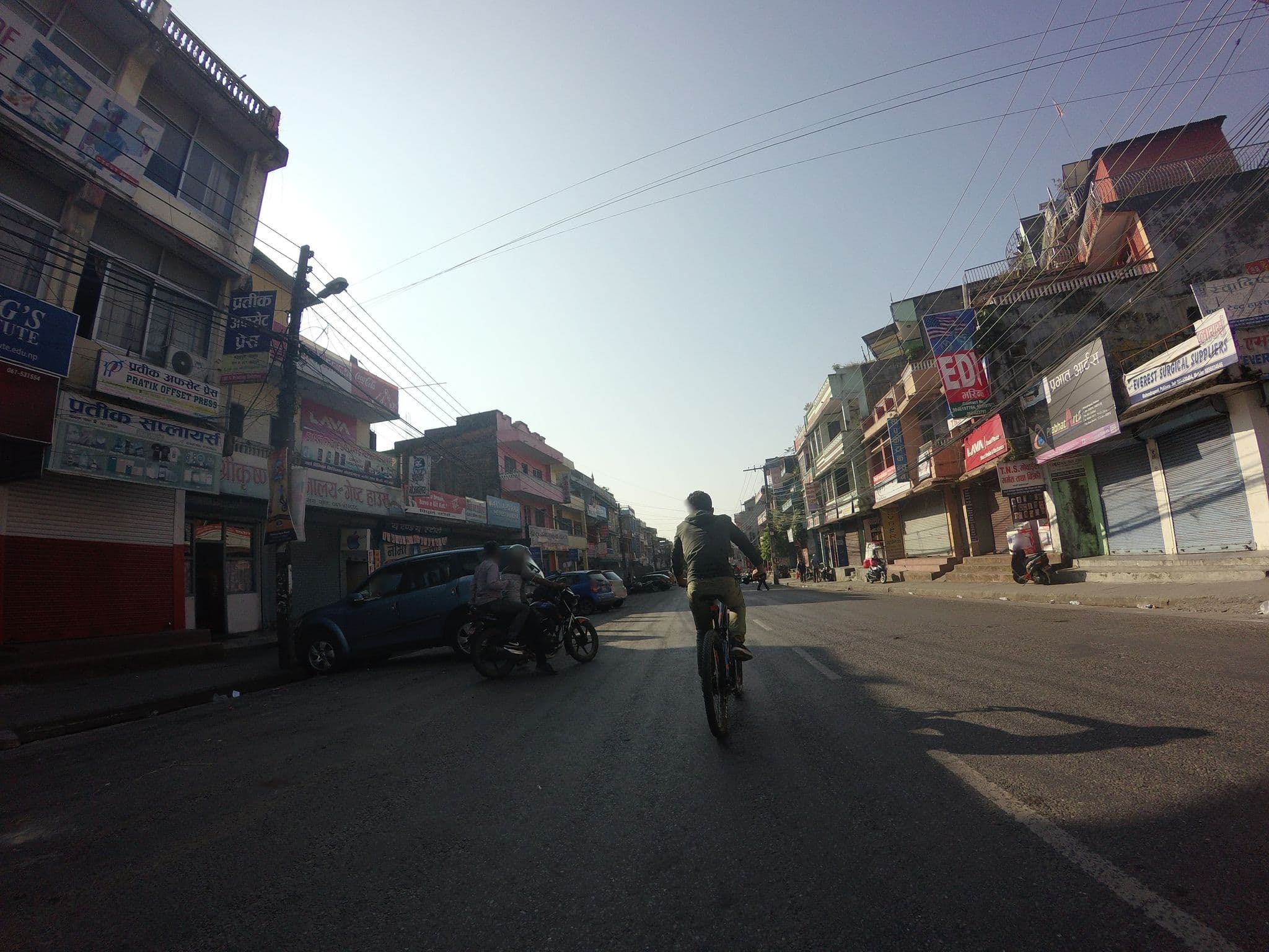 Street view near New Chintang Devi Guest House, Pokhara — © nirabpudasaini (CC BY-SA · Mapillary)