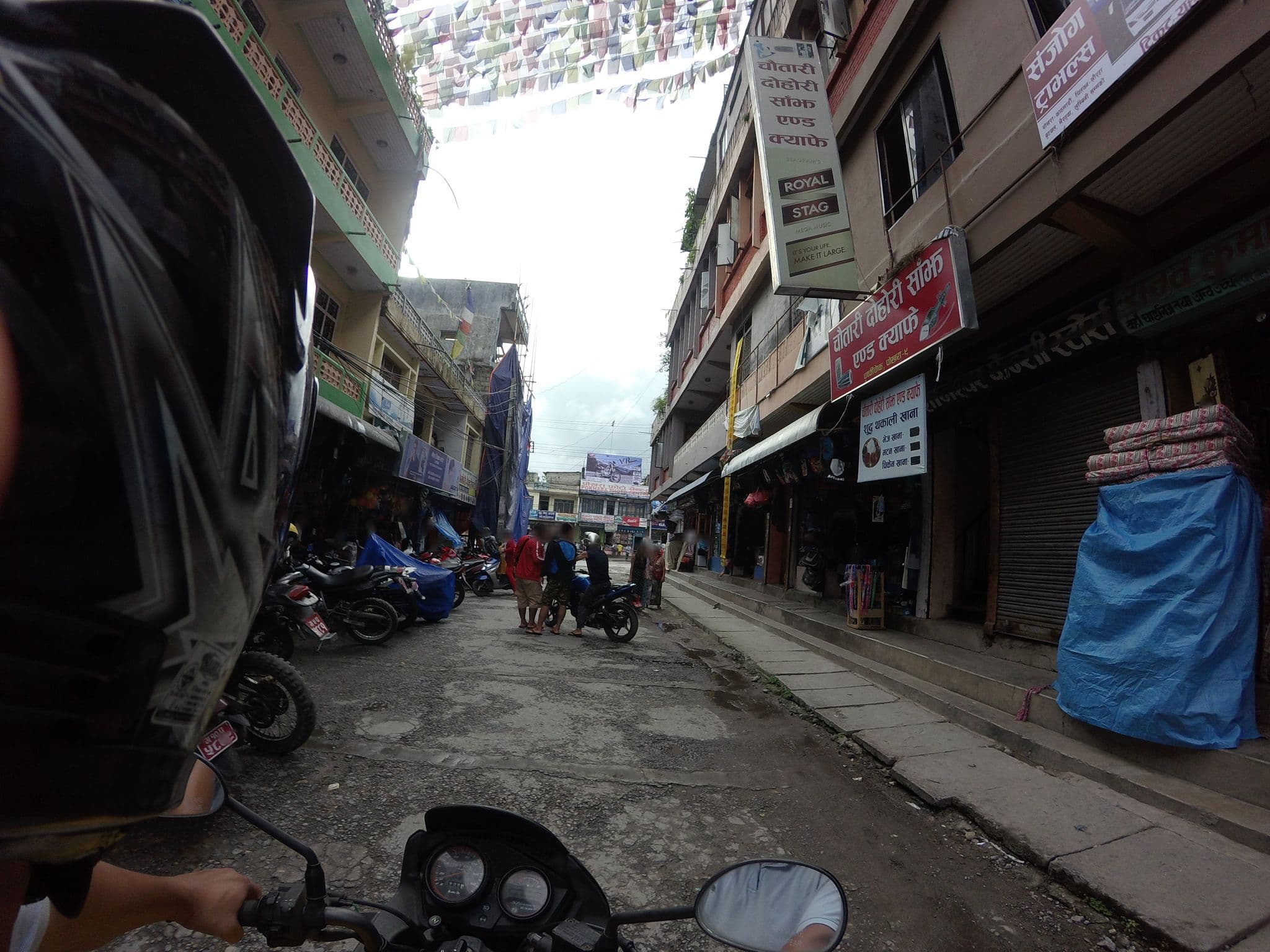 Street view near Hotel Sherchan, Pokhara