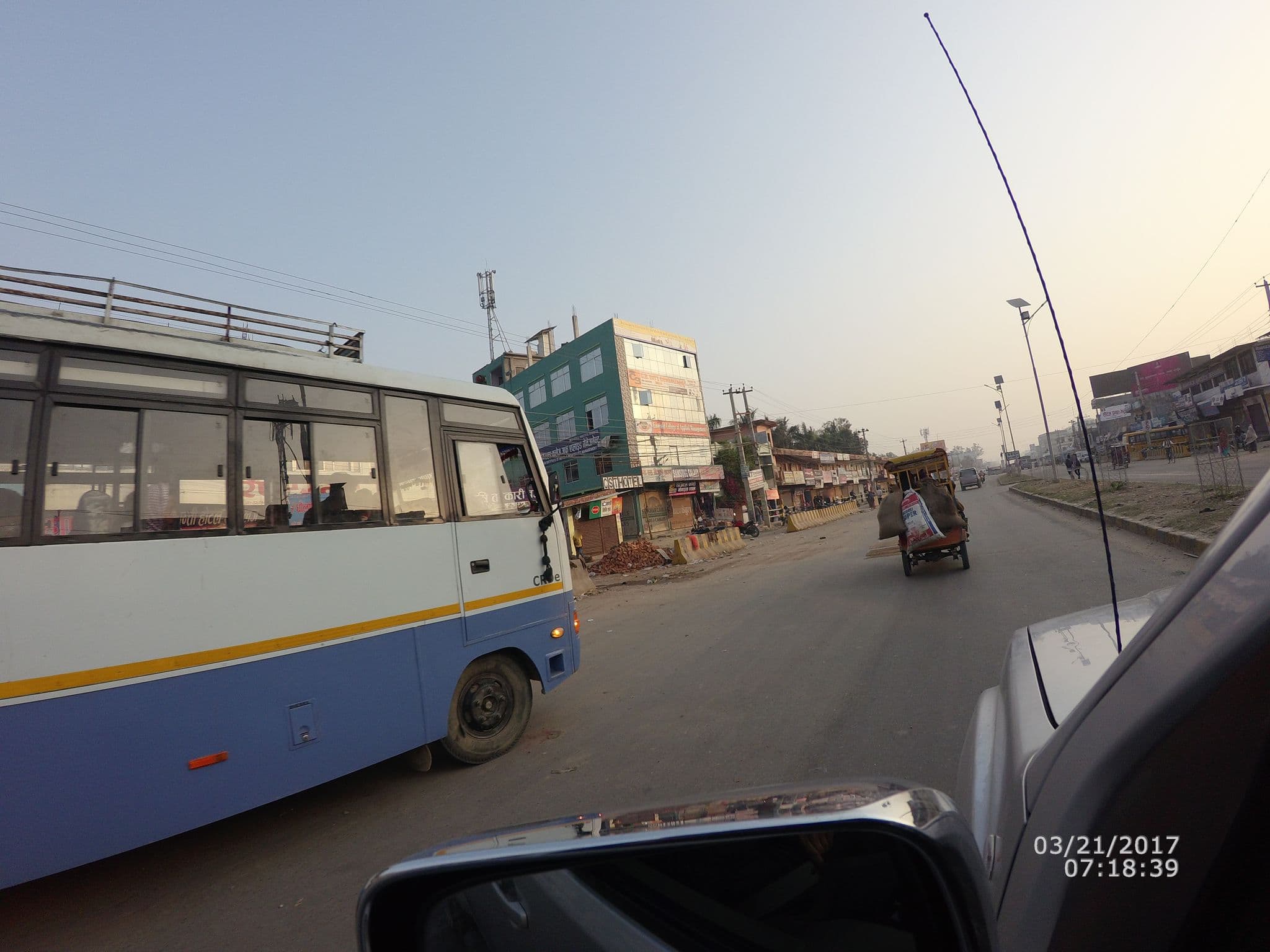 Street view near Shanti Hotel and Lodgue, Nepalgunj