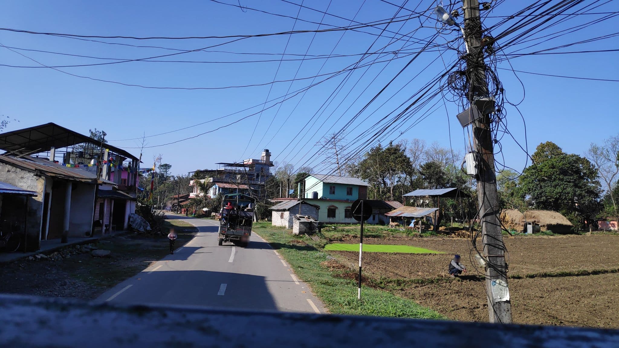 Street view near Tiger Corner Inn, Bharatpur