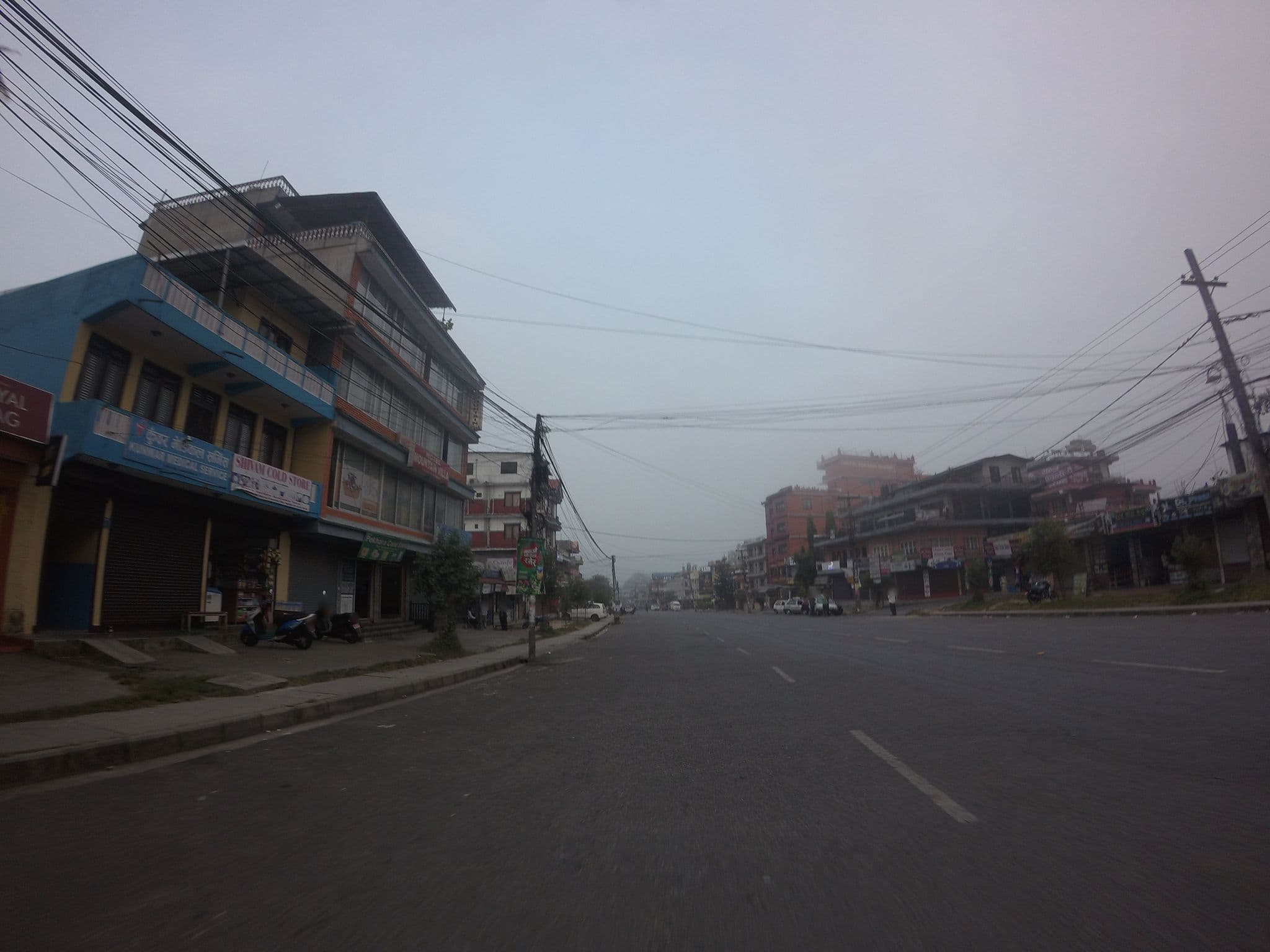 Street view near Mountain Villa, Pokhara