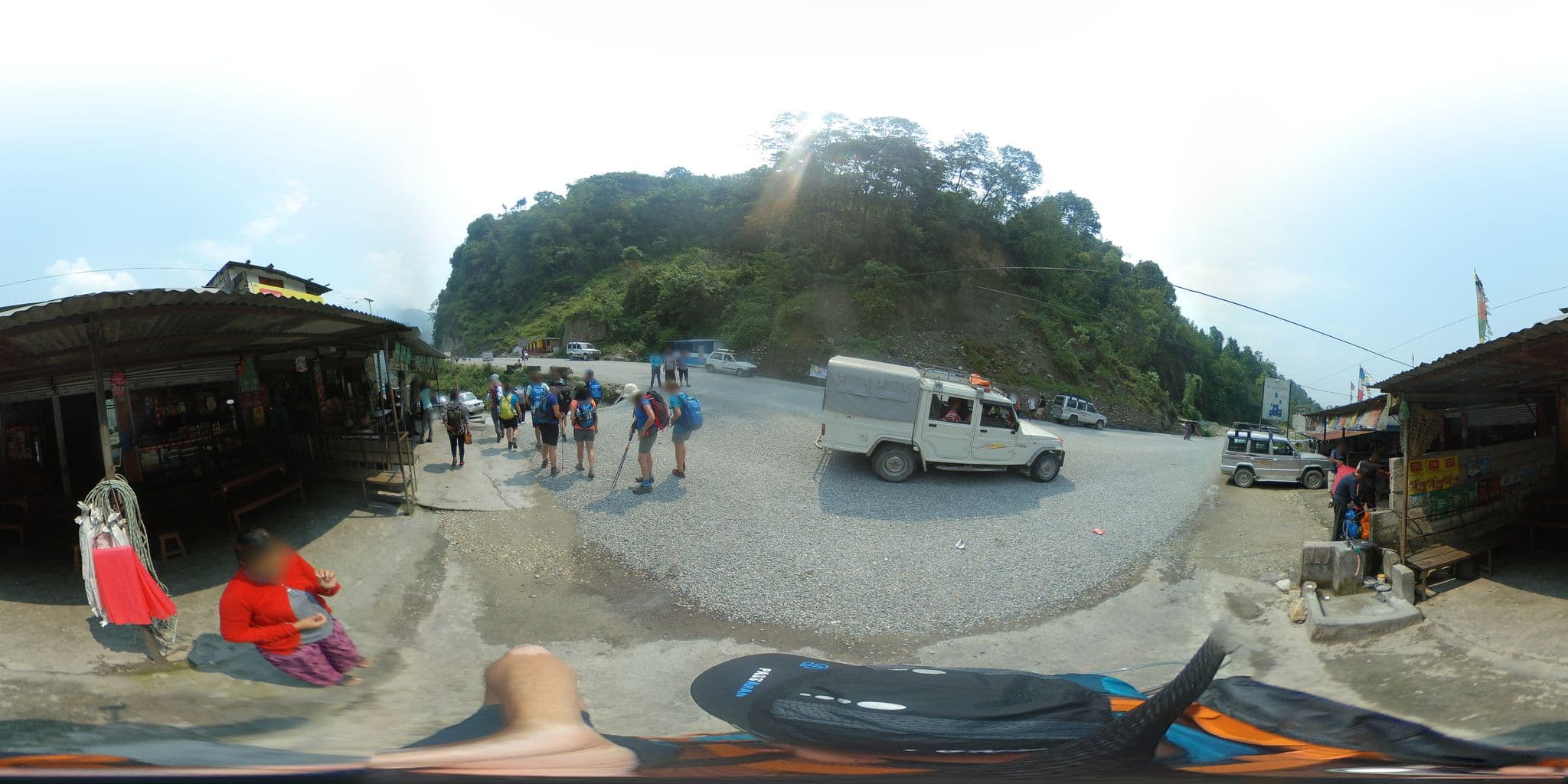 Street view near Prisha Hotel & Restaurant, Kusma — © javiersanp (CC BY-SA · Mapillary)