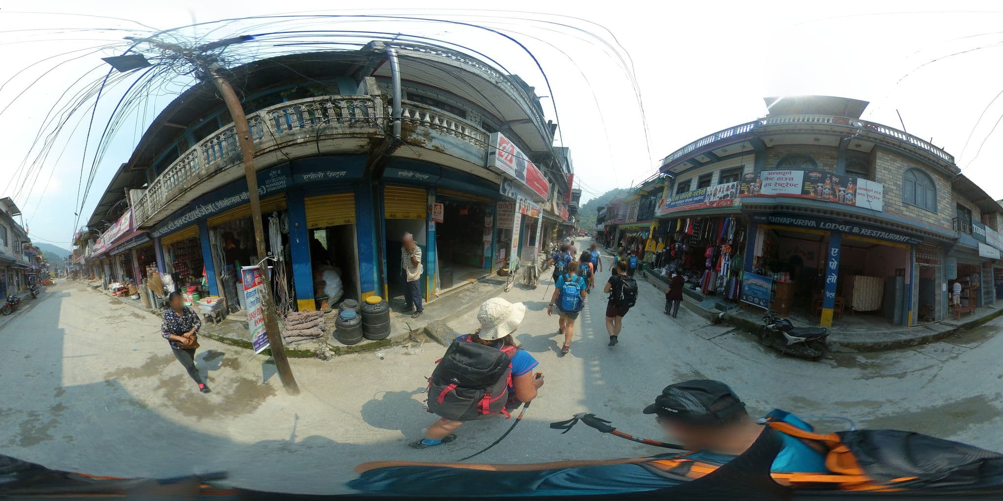 Street view near New Saksham Hotel & Restaurant, Kusma — © javiersanp (CC BY-SA · Mapillary)