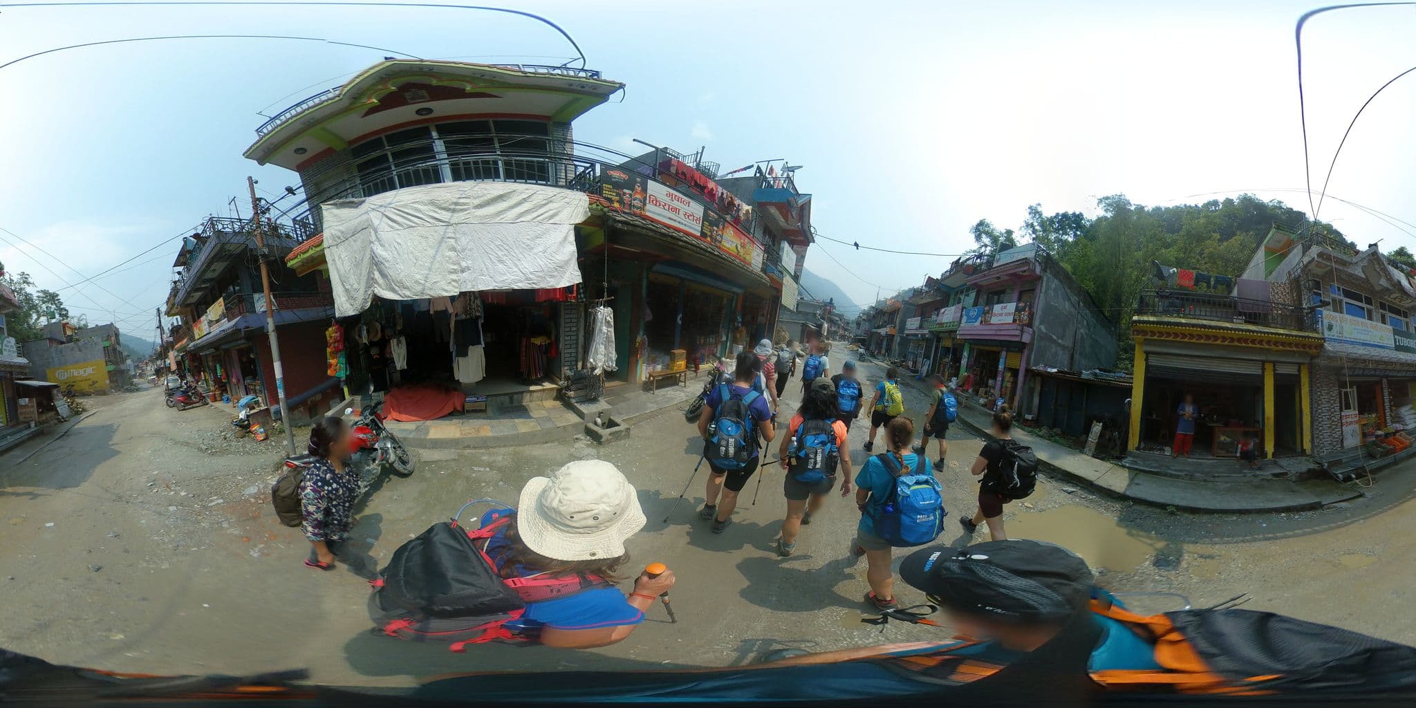 Street view near Sandesh Khaja Ghar & Lodge, Kusma — © javiersanp (CC BY-SA · Mapillary)