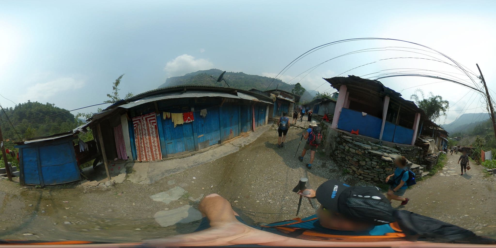 Street view near Ganesh Lodge & Restaurant, Kusma — © javiersanp (CC BY-SA · Mapillary)