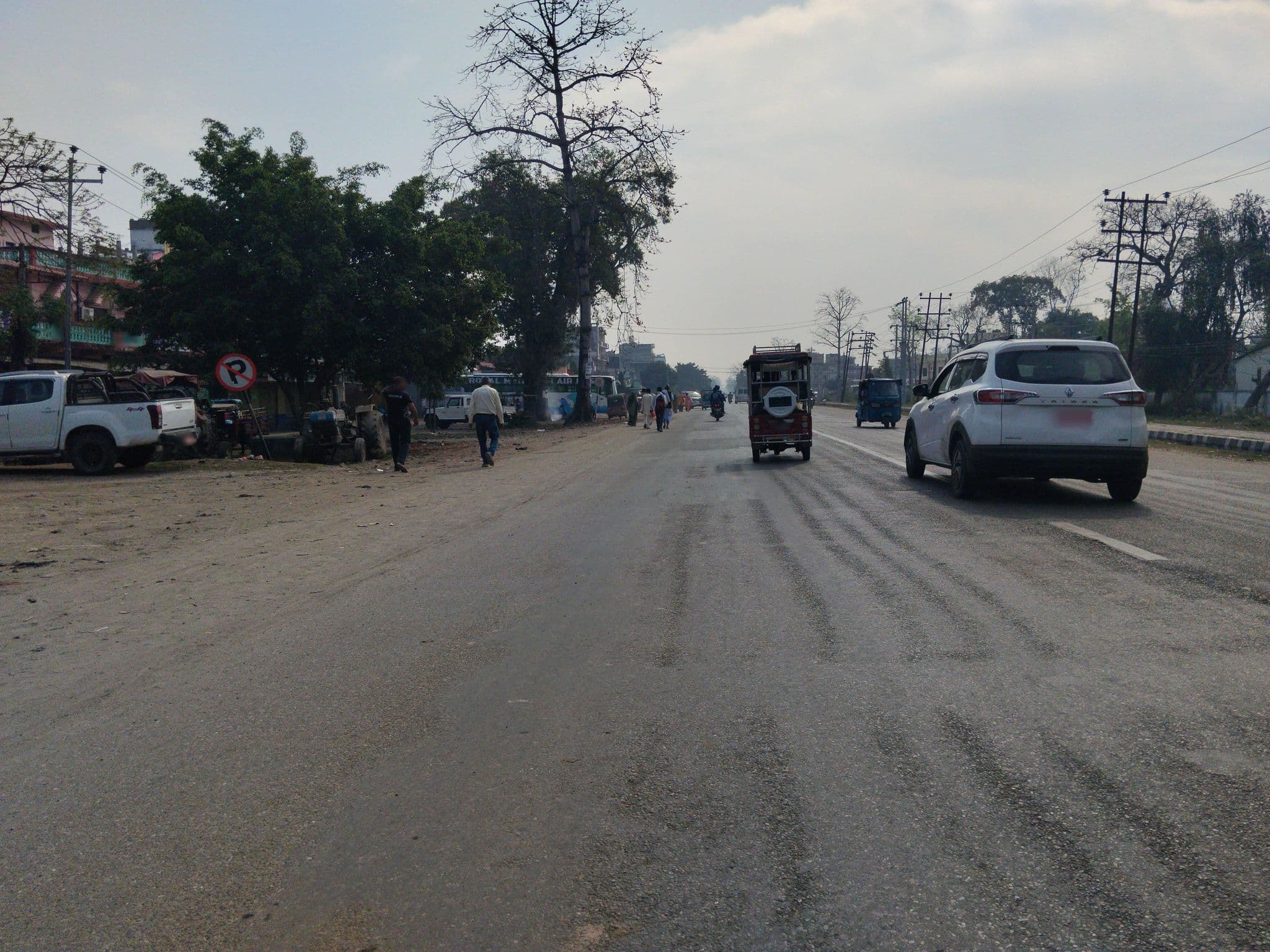 Street view near Hotel Swastik, Bhimdatta — © Diyakarki (CC BY-SA · Mapillary)
