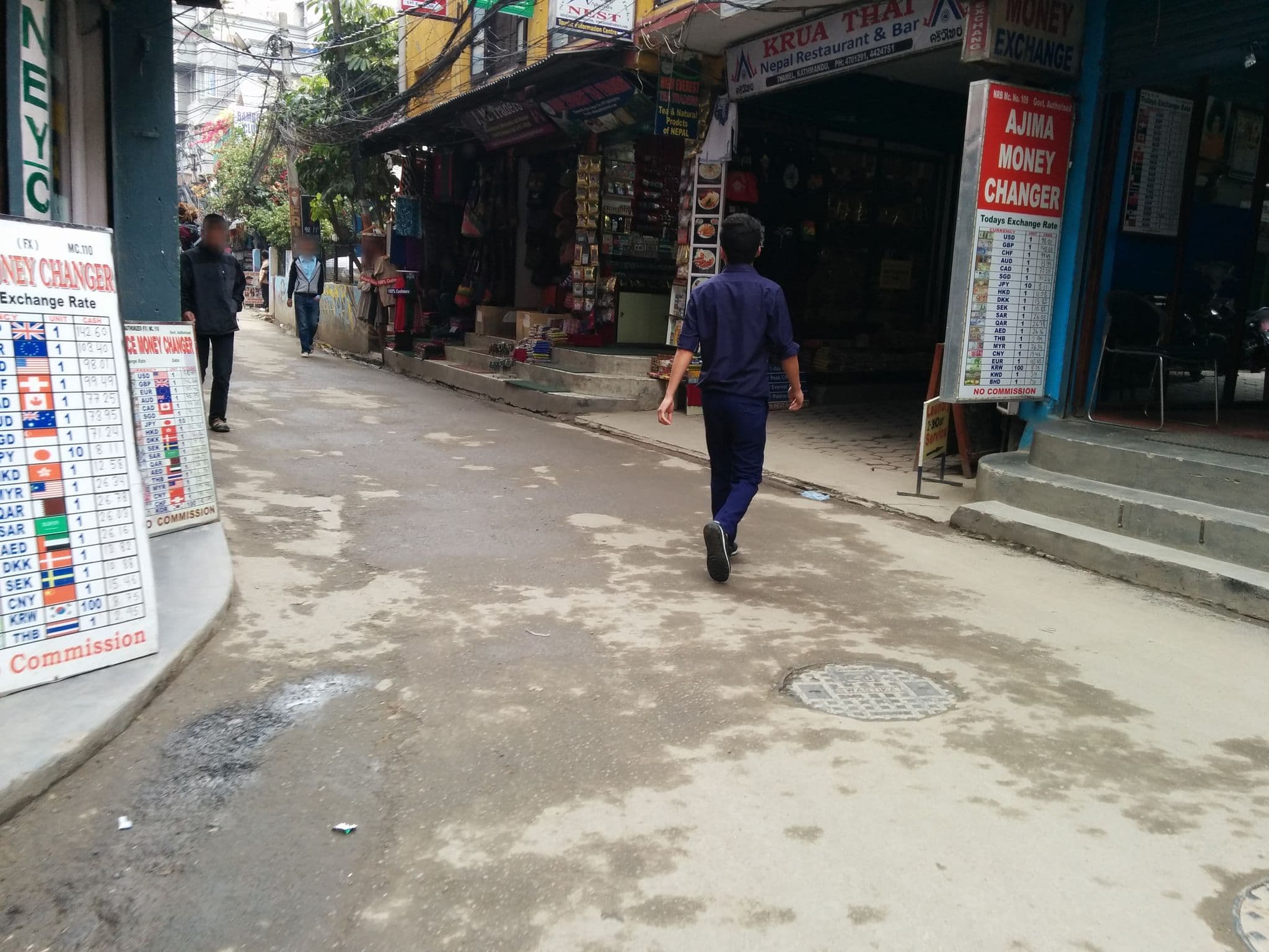 Street view near Holyland Guest House, Kathmandu