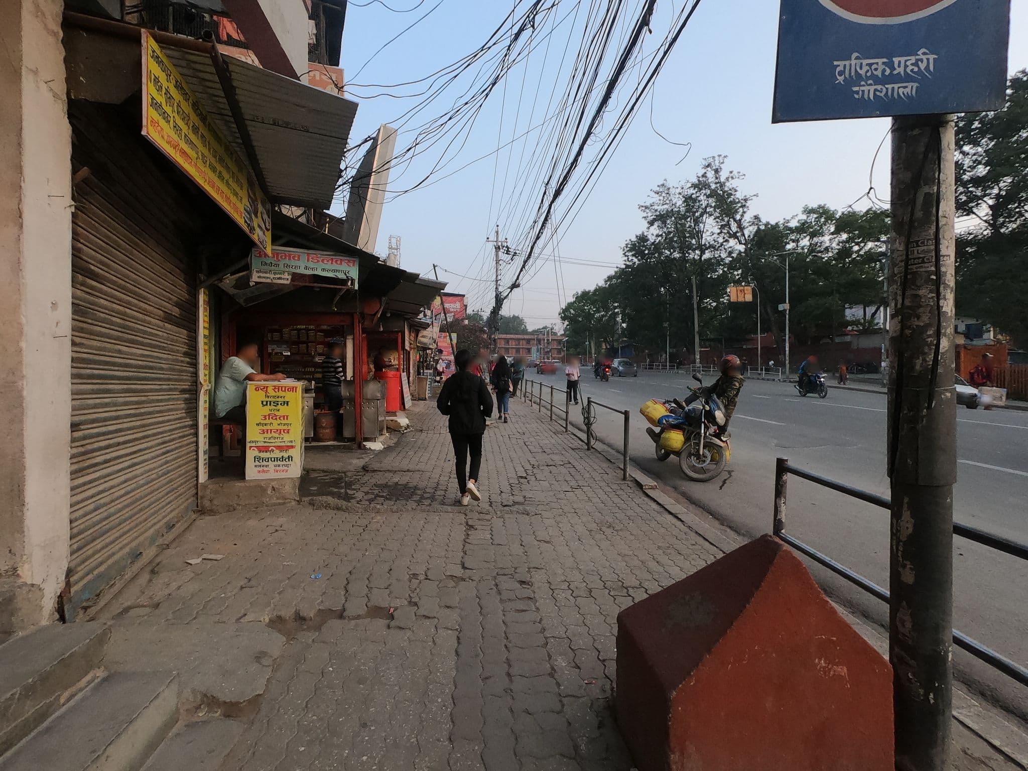 Street view near Hotel Surya, Kathmandu
