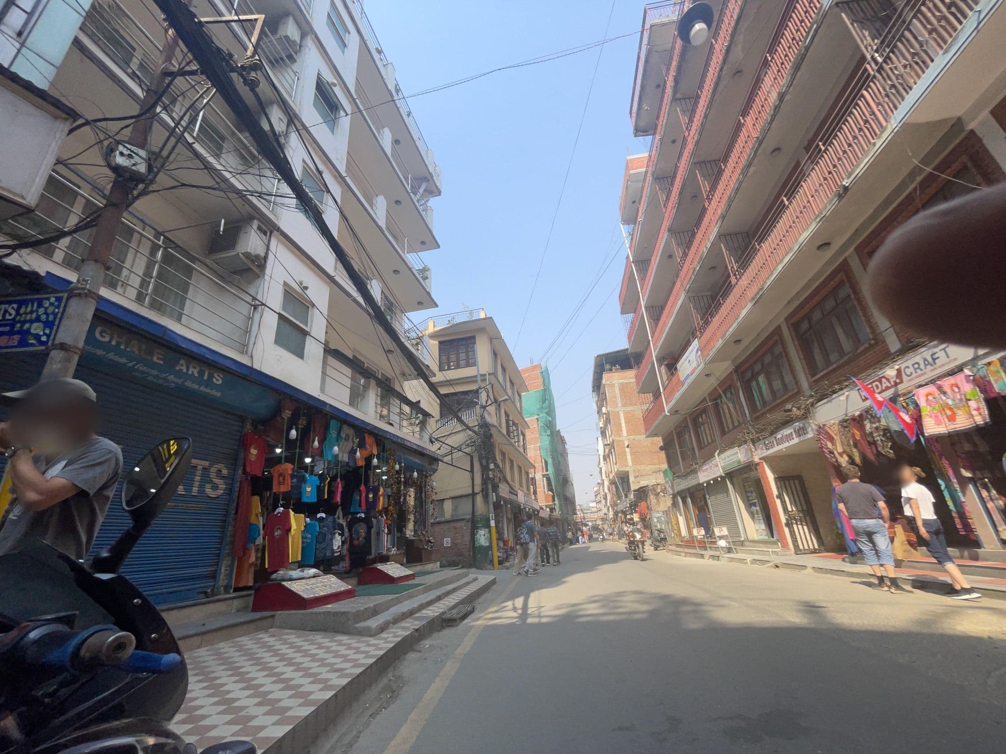 Street view near Tibet Guest House, Kathmandu — © vagrant42 (CC BY-SA · Mapillary)