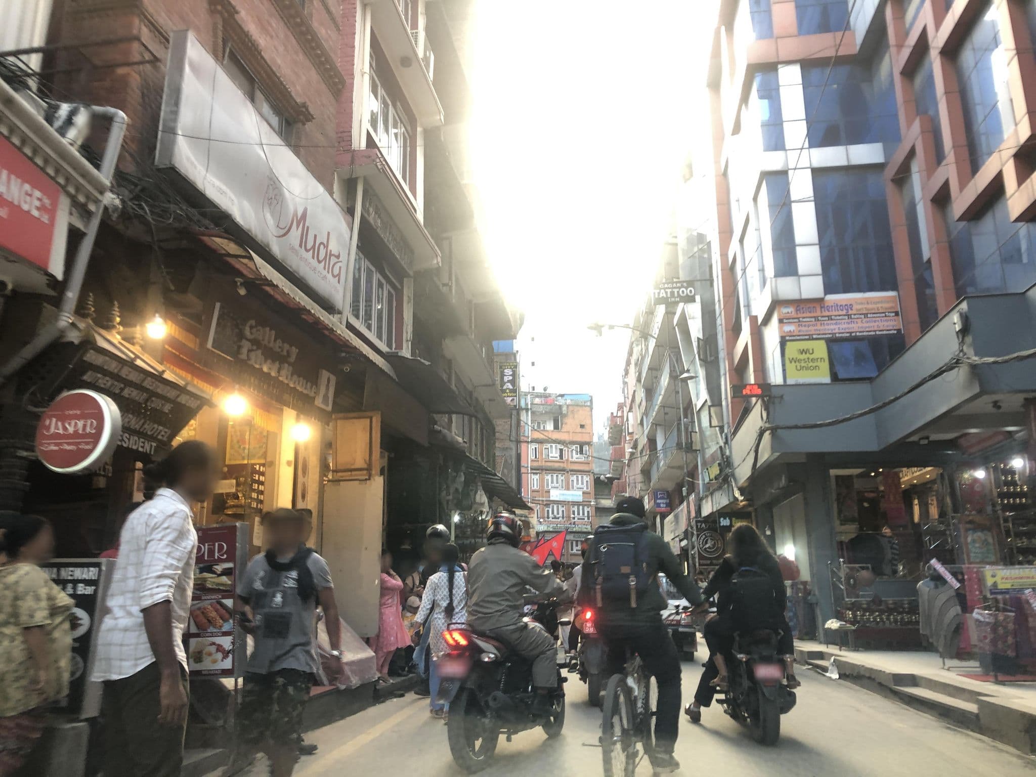 Street view near Hotel President Thamel, Kathmandu