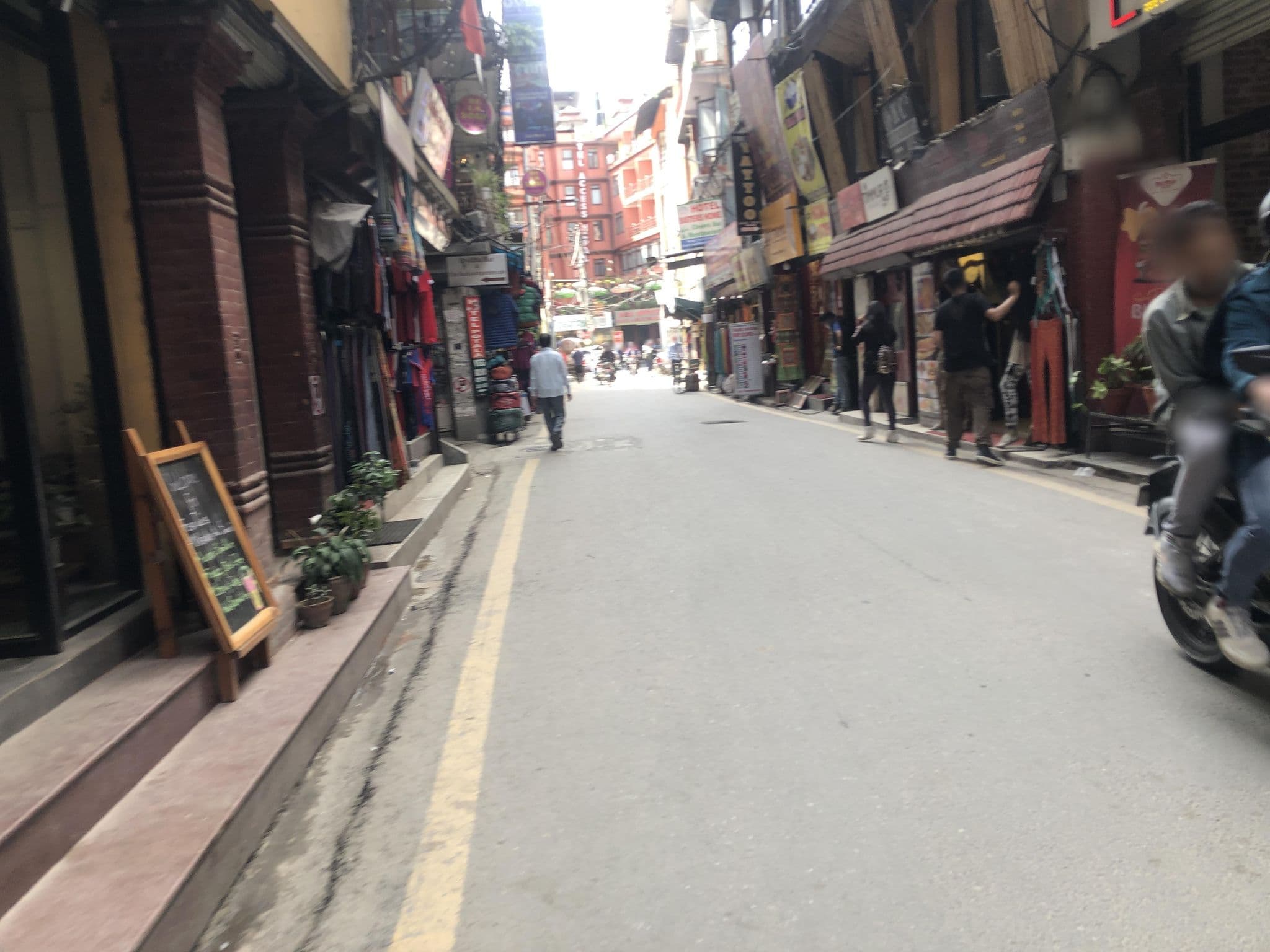Street view near Thamel Peace Villa Hotel, Kathmandu — © olily (CC BY-SA · Mapillary)