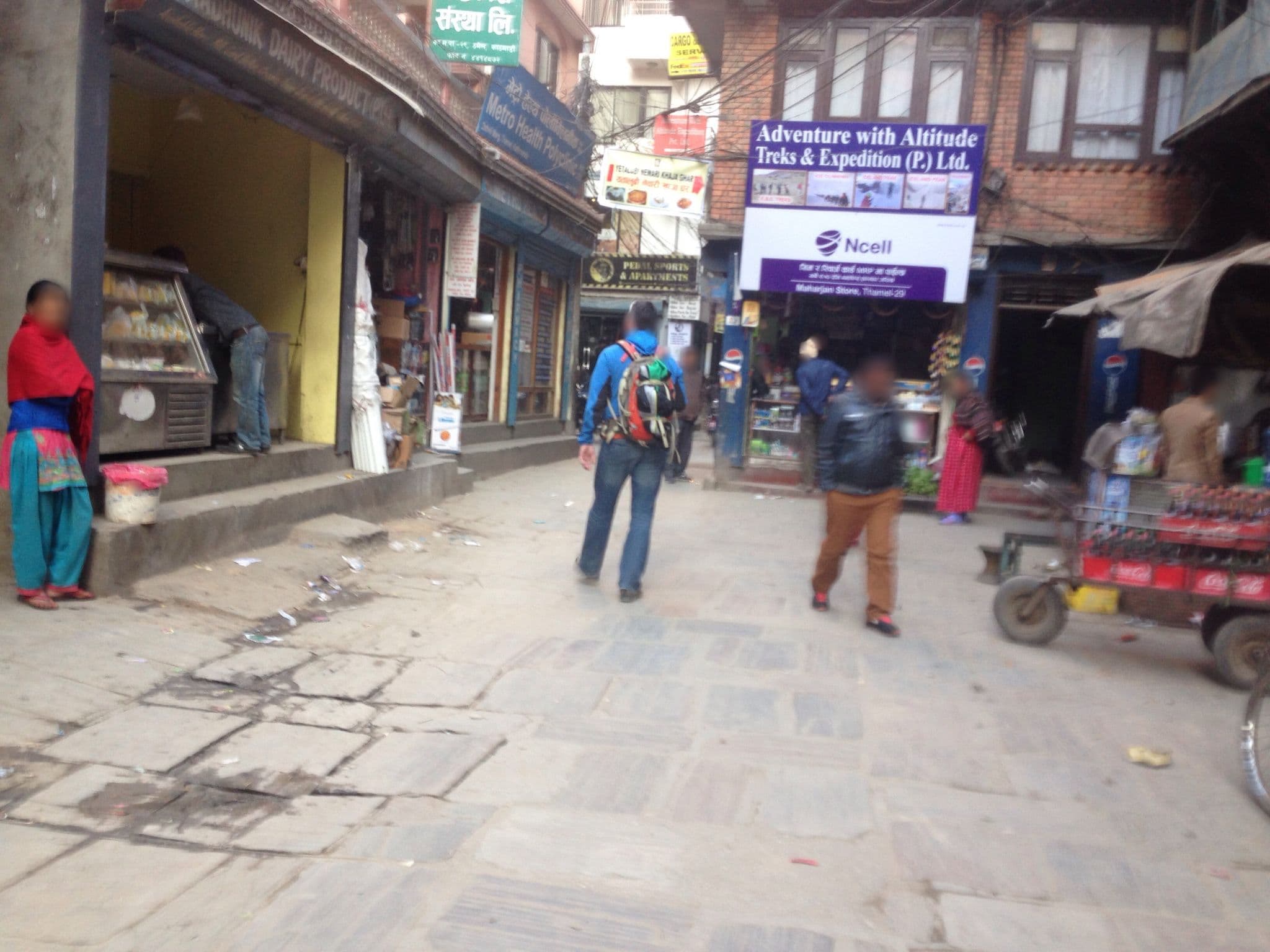 Street view near Tapari Momo Stick Food, Kathmandu — © fundacja_geolife (CC BY-SA · Mapillary)