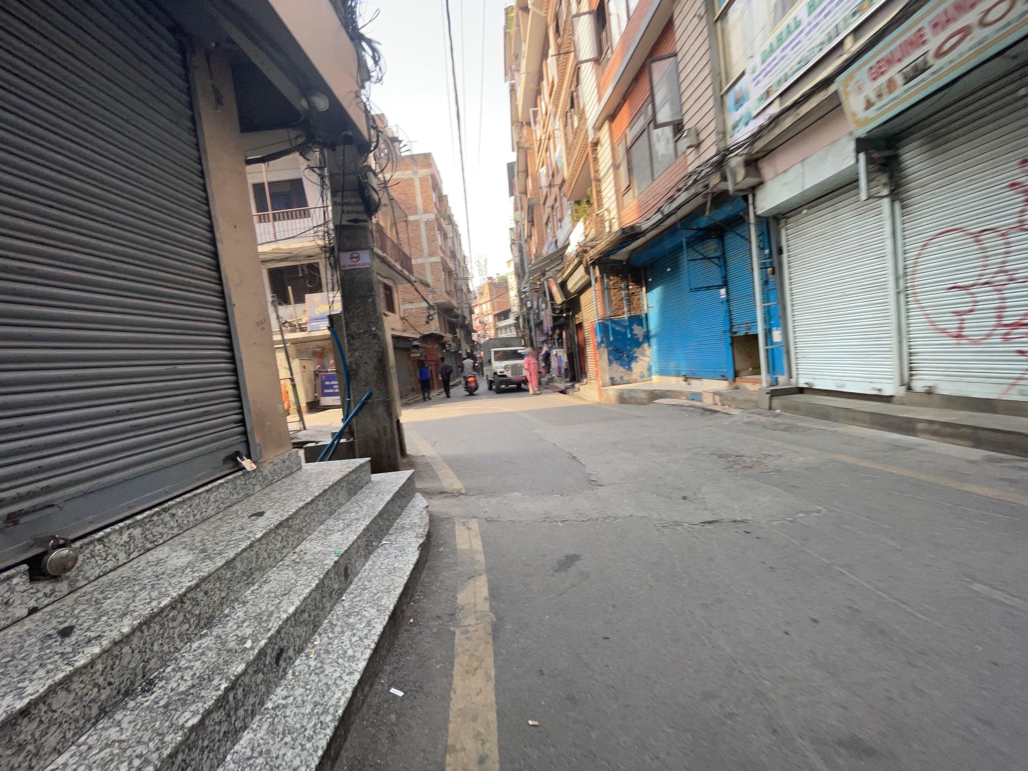 Street view near Sky Line Hotel, Kathmandu