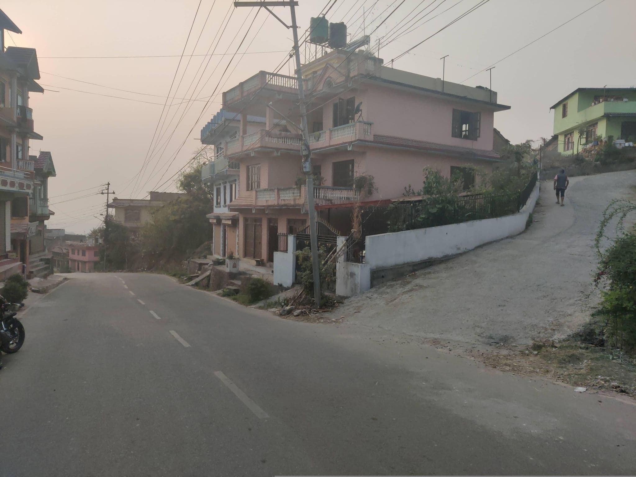 Street view near Sakha Kirana store, Nagarkot — © abinprajapati (CC BY-SA · Mapillary)