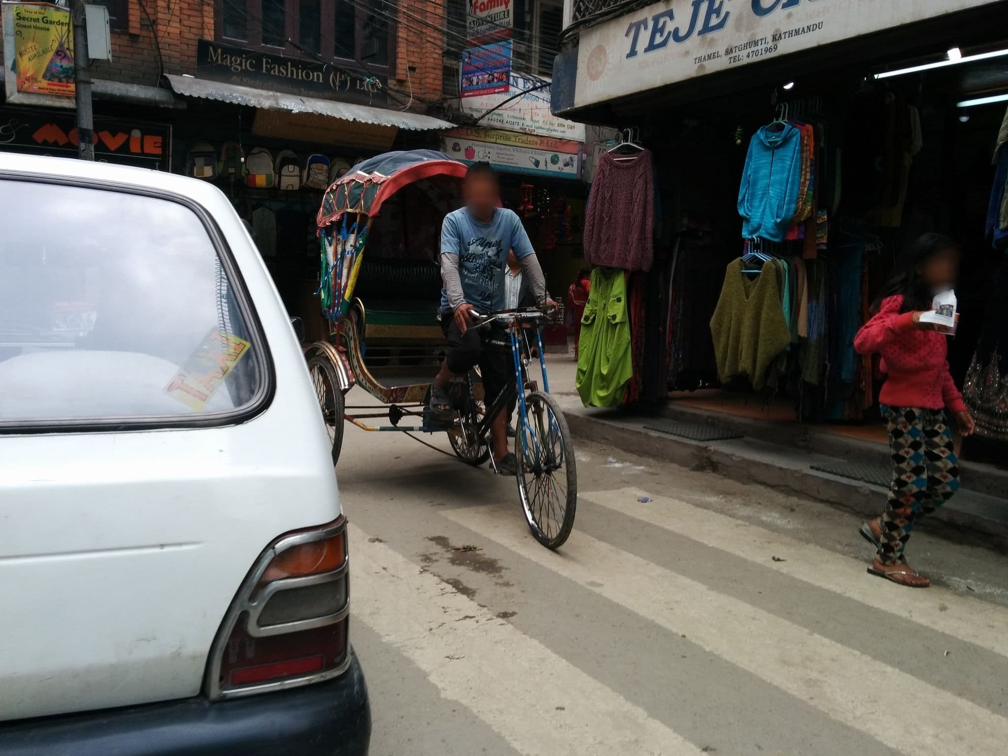 Street view near AI boutique Hotel, Kathmandu — © sashazykov (CC BY-SA · Mapillary)
