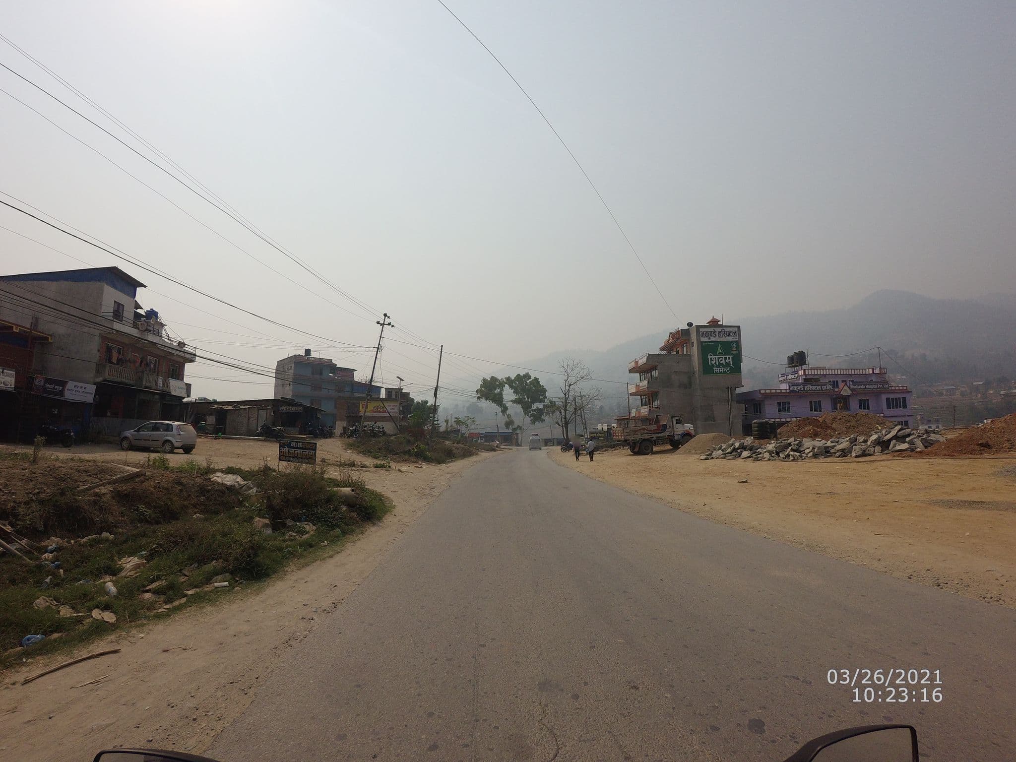 Street view near Adhikari bhojanalaya and guest house, Dhulikhel — © roshanpoudel14 (CC BY-SA · Mapillary)