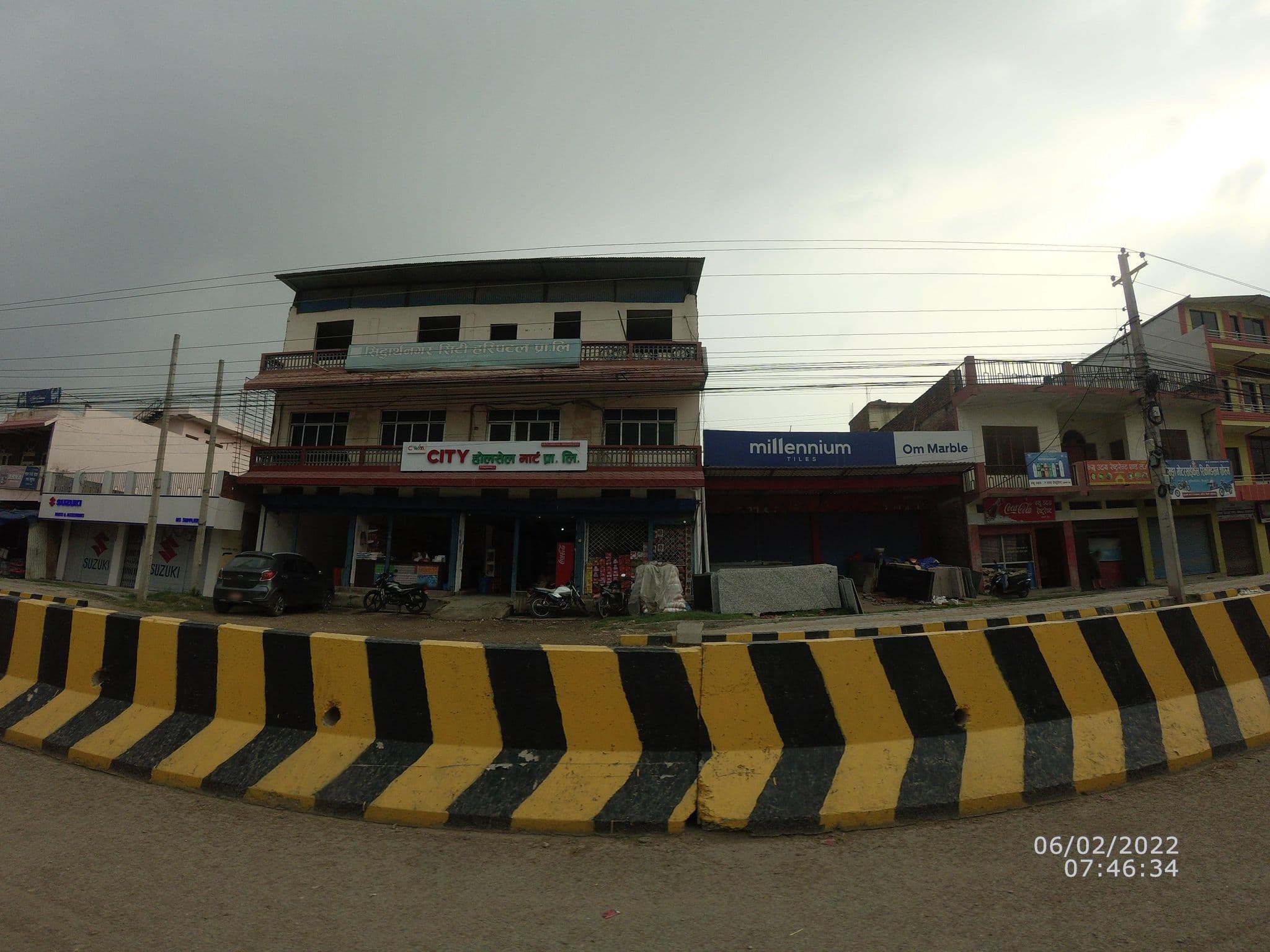 Street view near New Udaya Restaurant and Lodge, Siddharthanagar — © gauravparajuli09 (CC BY-SA · Mapillary)