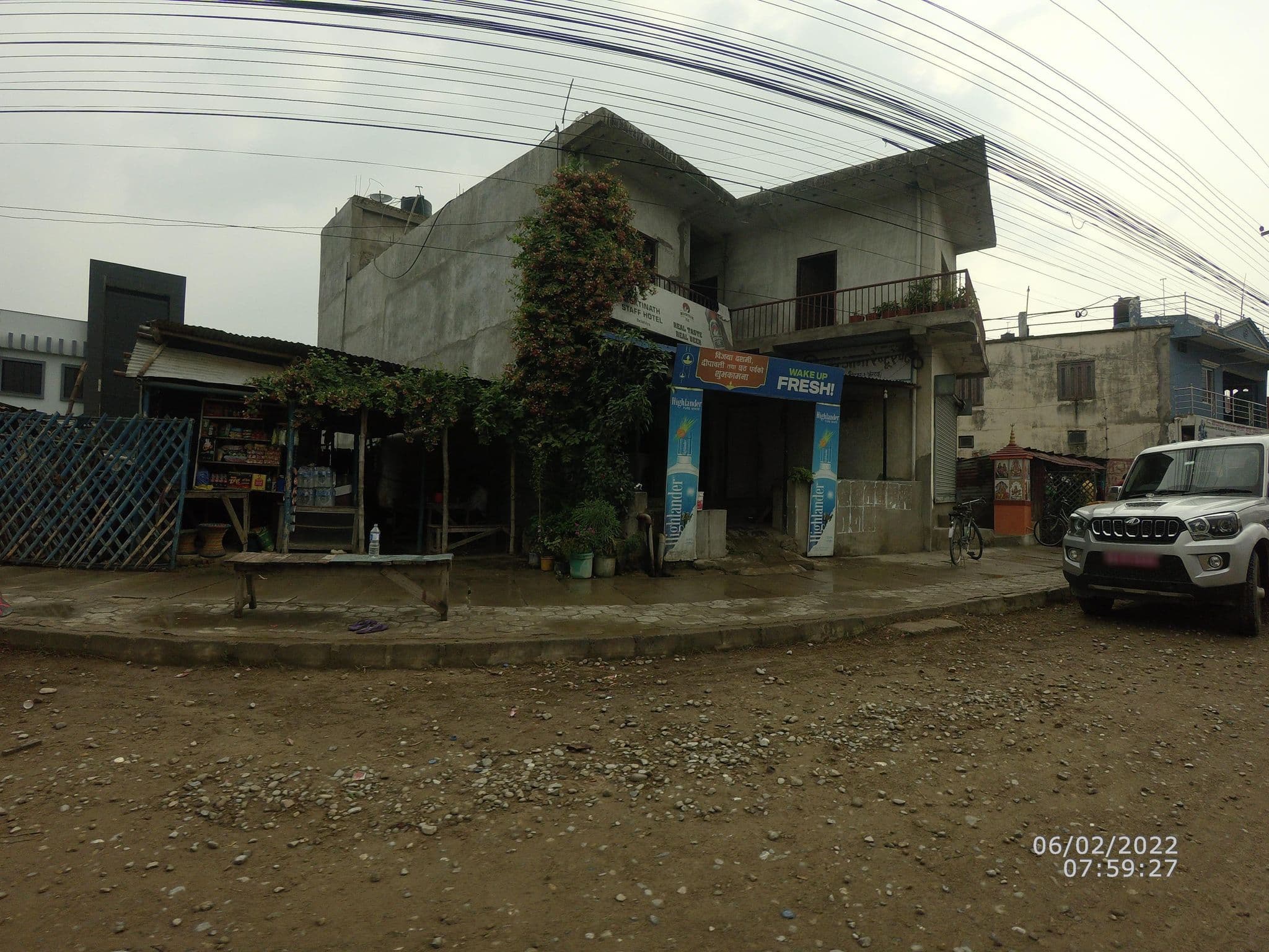 Street view near Muktinath Staff Hotel, Siddharthanagar — © gauravparajuli09 (CC BY-SA · Mapillary)