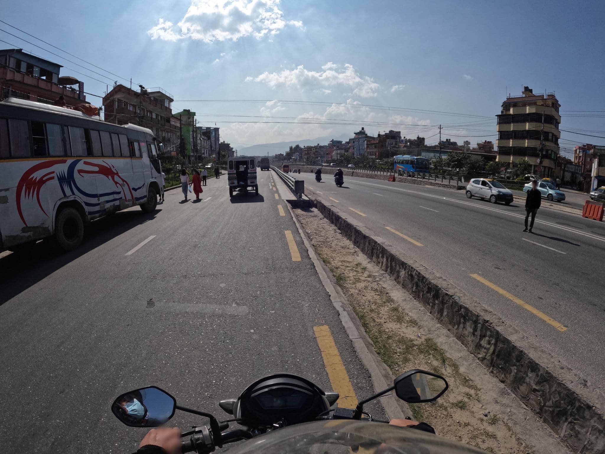Street view near Dipika Guest House and Restaurant, Pātan