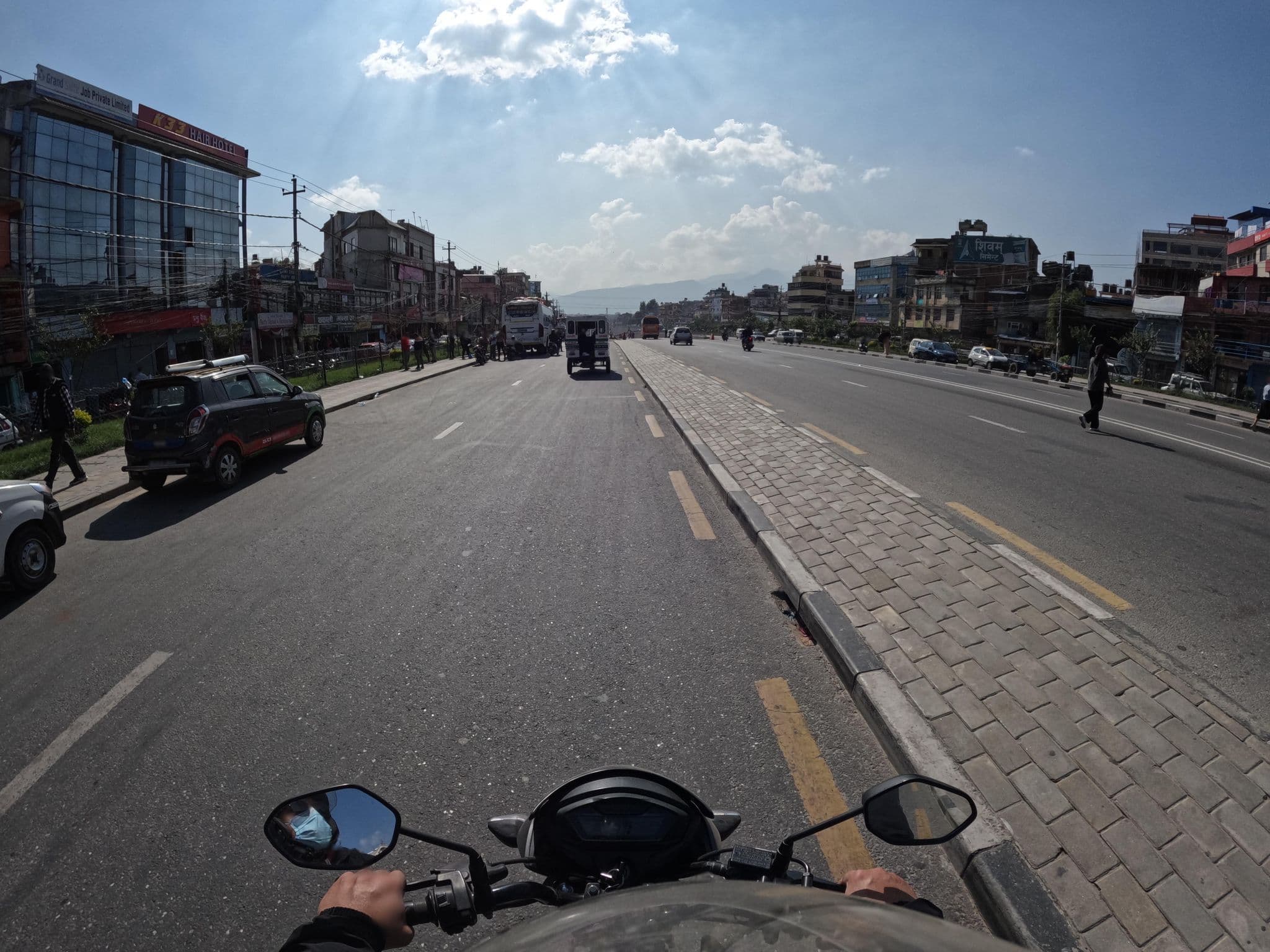 Street view near Hair Hotel, Pātan