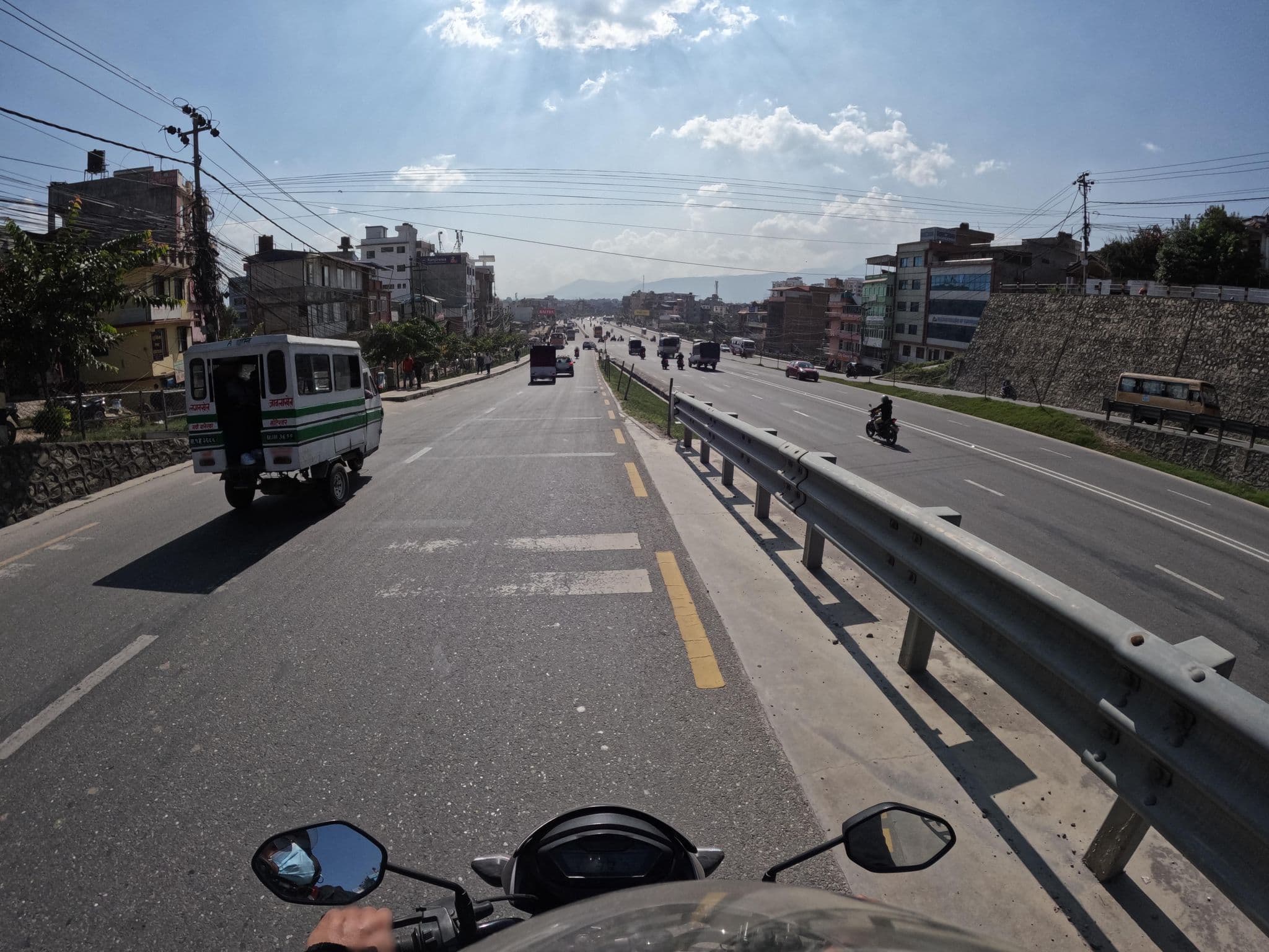 Street view near Subhim Guest House, Pātan