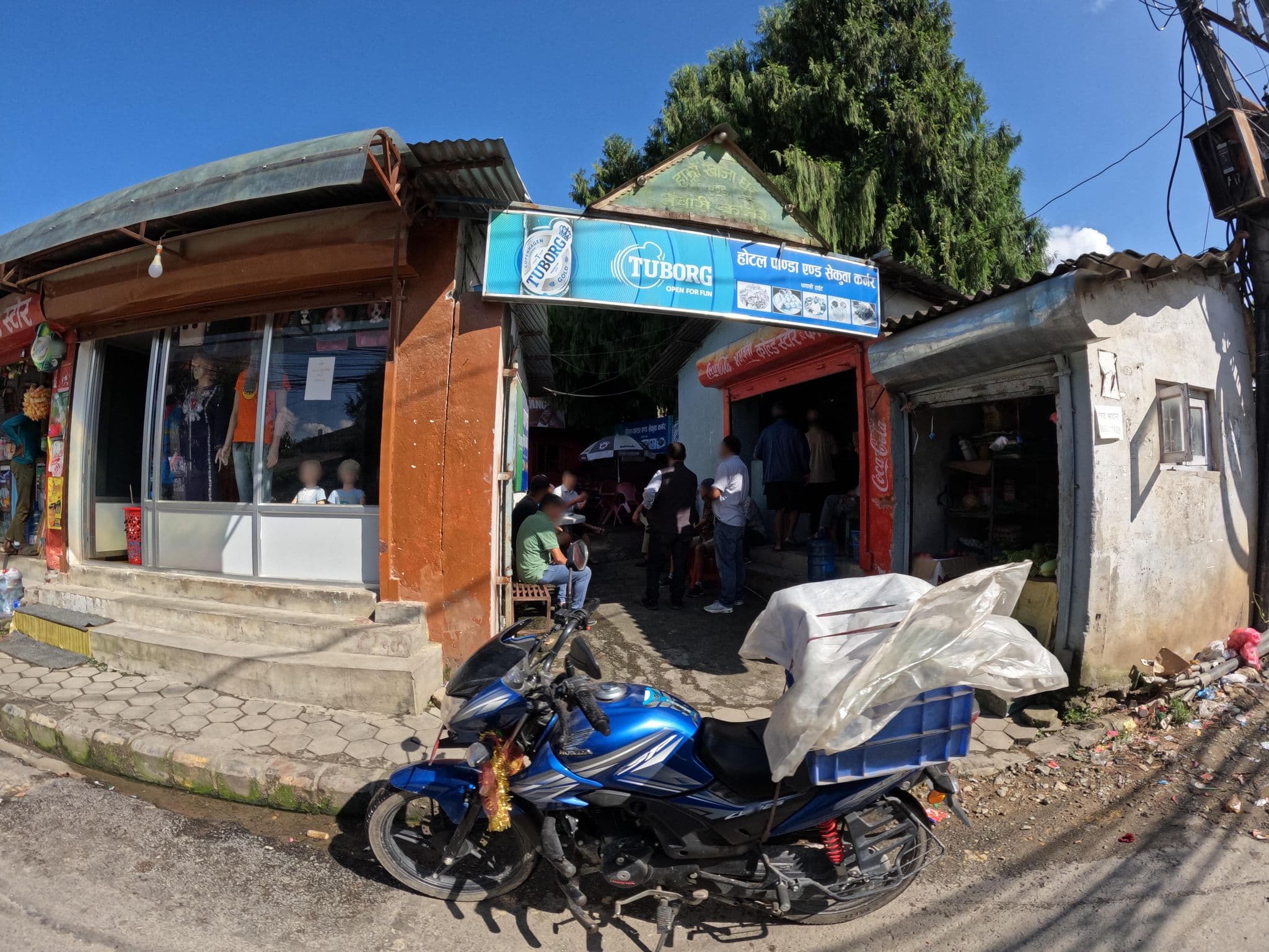 Street view near Hotel Panda and Sekuwa Corner, Chapali̇̄ Bhaḍrakāli̇̄