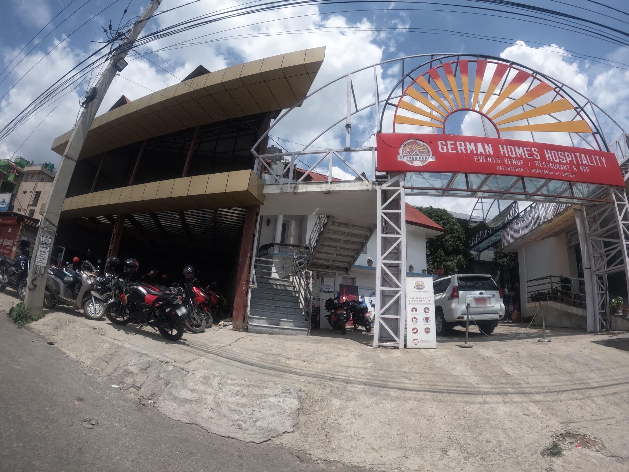 Street view near German Homes Hospitality EVENT VENUE/RESTRUNT & BAR, Madhyapur Thimi — © sachin_manandhar (CC BY-SA · Mapillary)