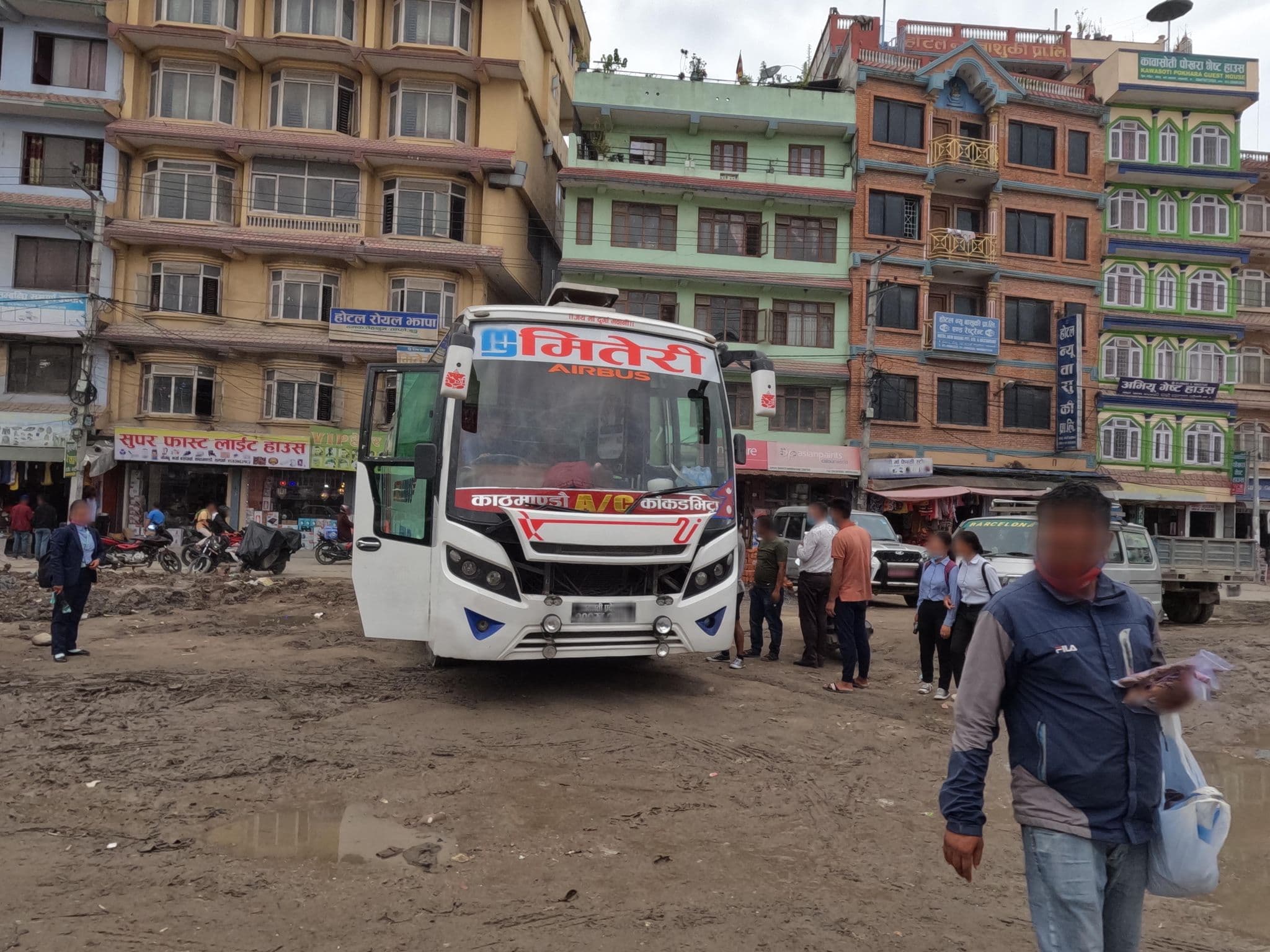 Street view near Royal Jhapa Guest House, Kathmandu