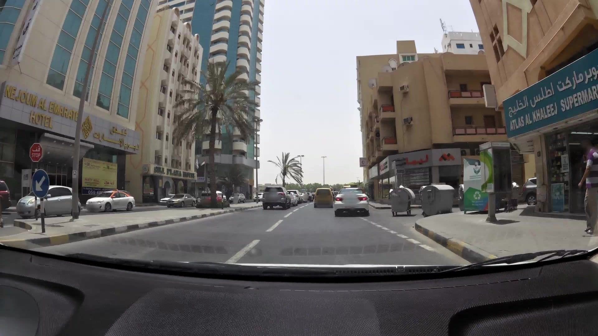 Street view near Sharjah Plaza Hotel, Sharjah — © kaartcam (CC BY-SA · Mapillary)