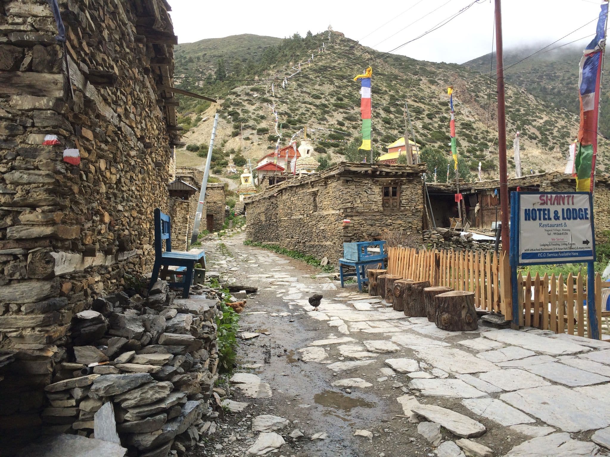 Street view near Shanti Hotel, Pokhara
