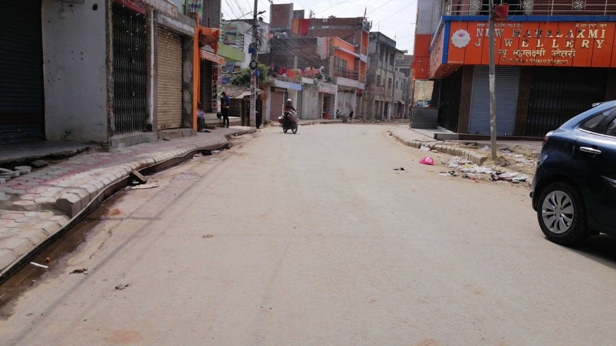 Street view near Krishna Hotel, Janakpur — © sadikshya (CC BY-SA · Mapillary)