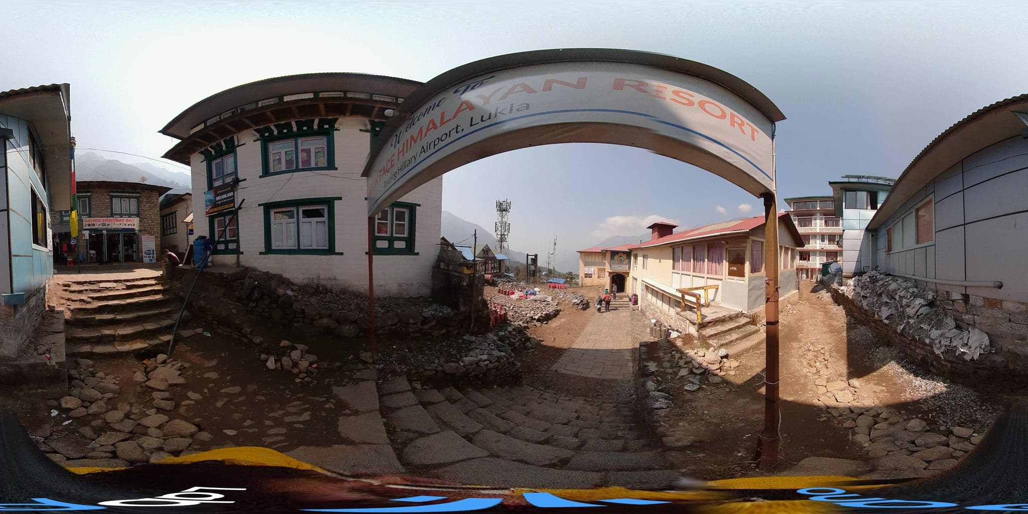 Street view near North Face Comfort Inn, Namche Bazaar