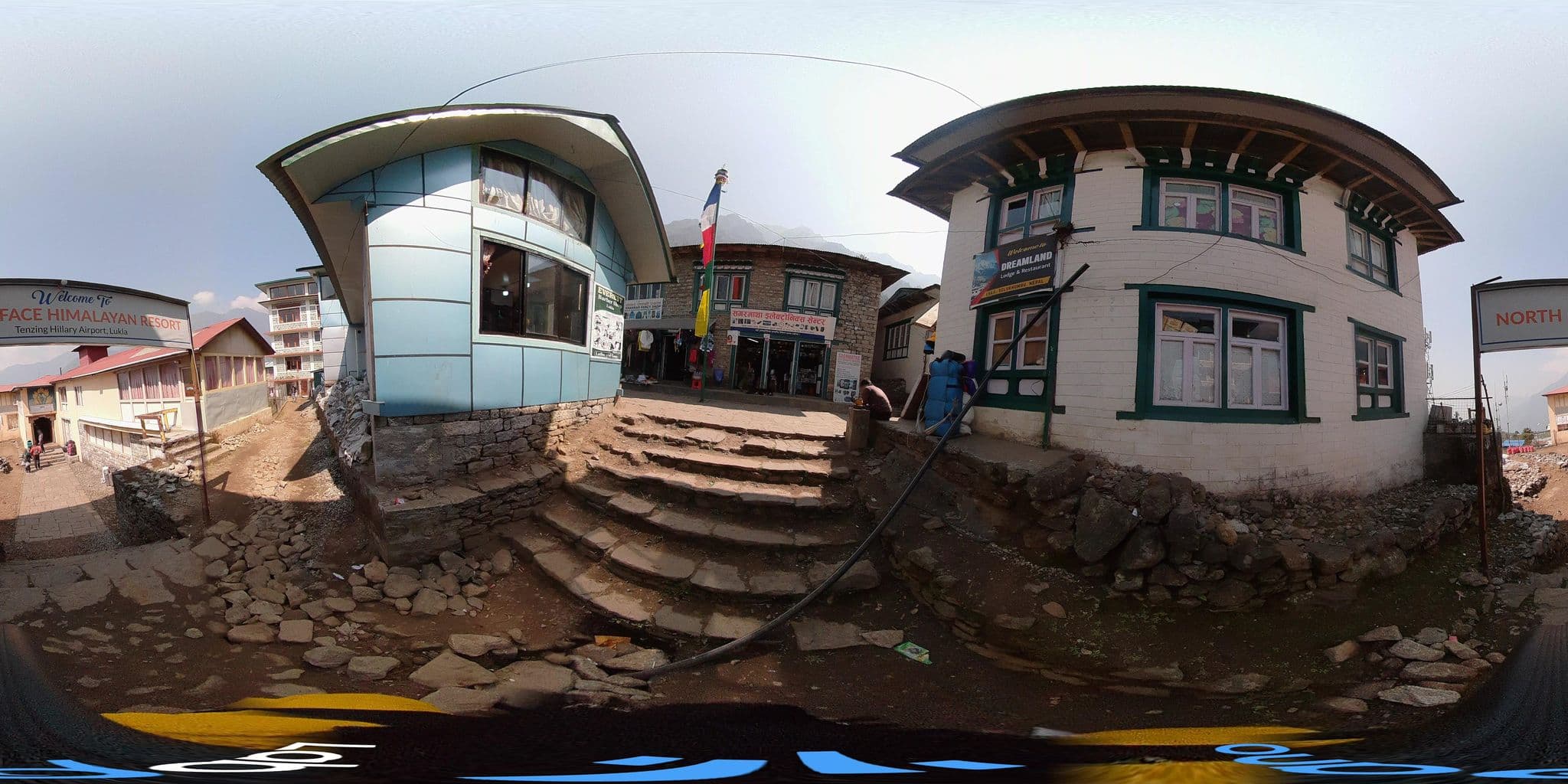 Street view near Khumbhu Resort, Namche Bazaar — © gallimaps (CC BY-SA · Mapillary)