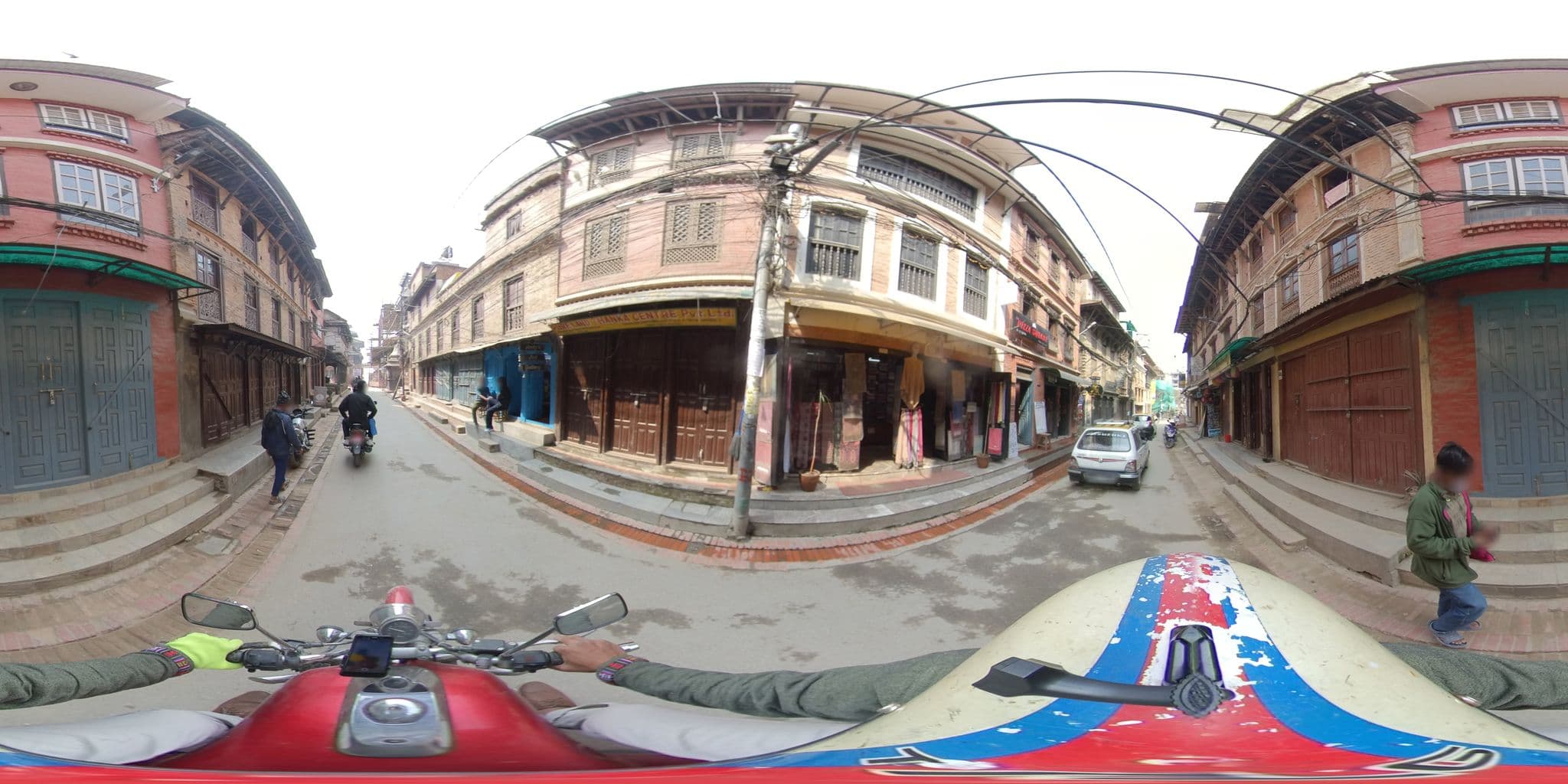 Street view near Swotha Traditional Homes, Pātan