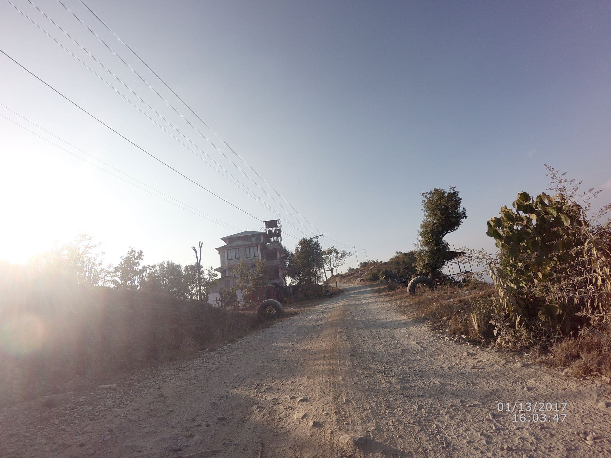 Street view near Foksing Hill Resort, Pokhara