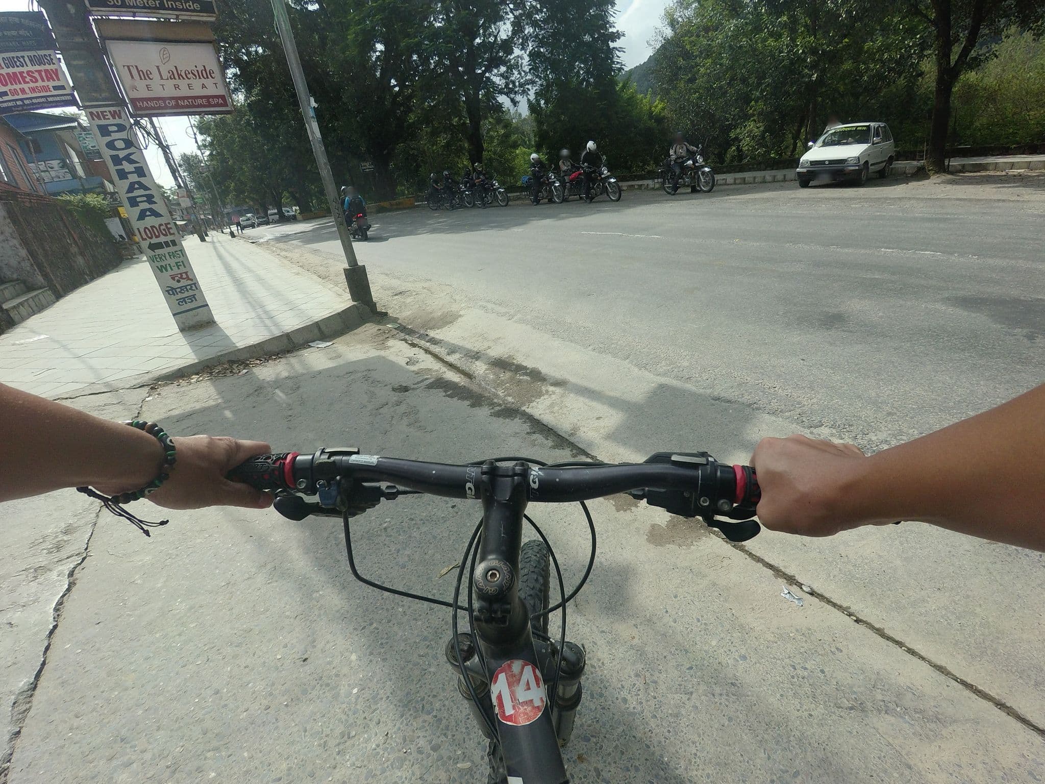 Street view near Baba Lodge, Pokhara