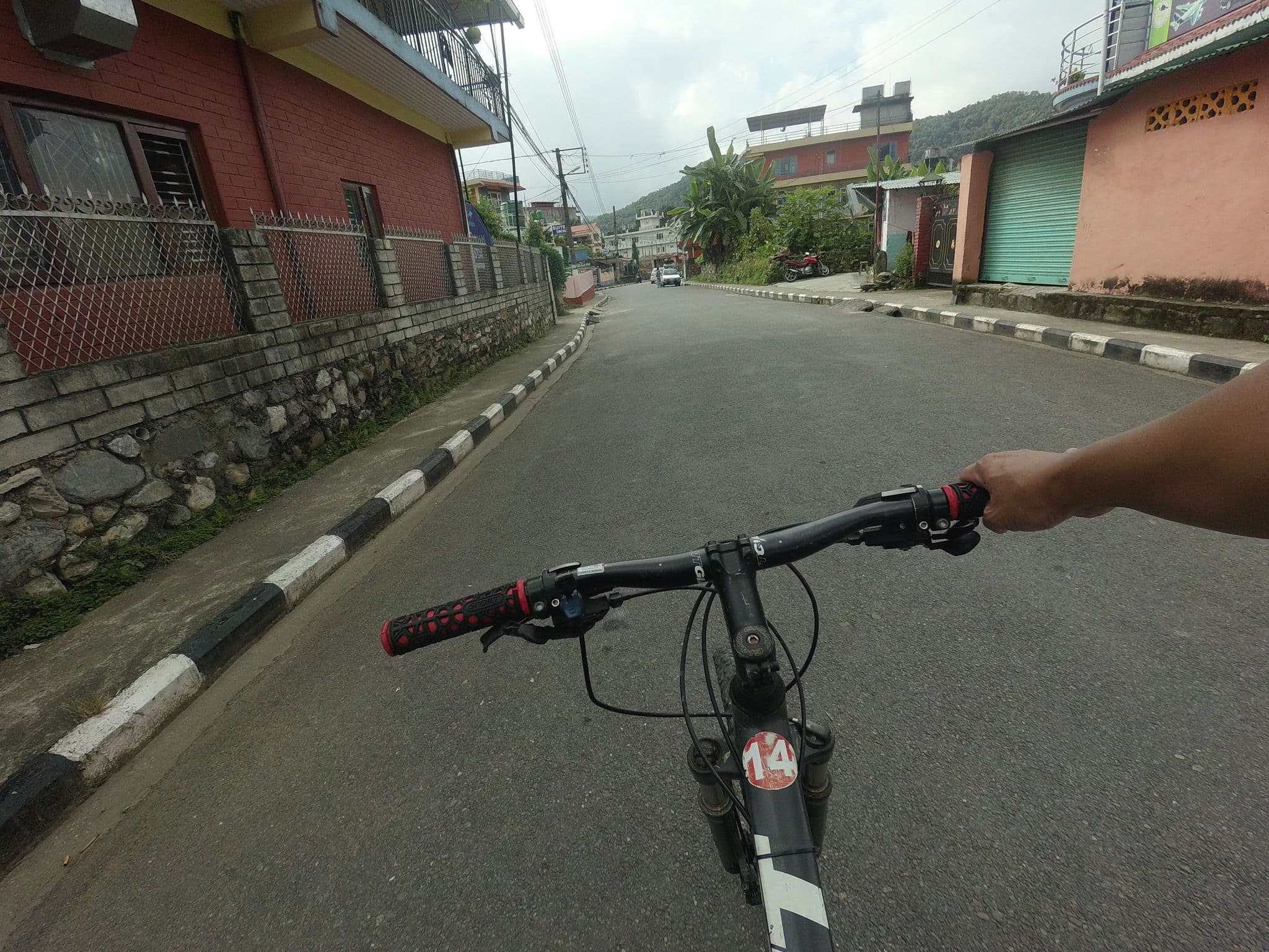Street view near B & B Hotel, Pokhara