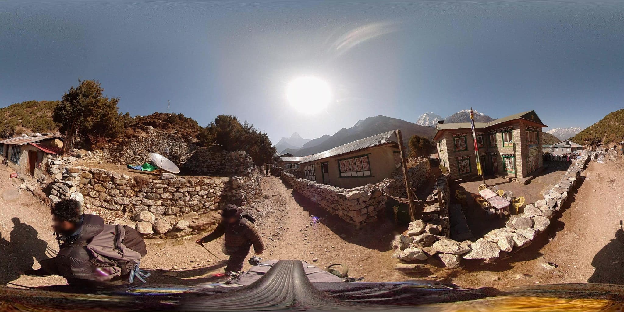 Street view near Three Sister Lodge, Namche Bazaar