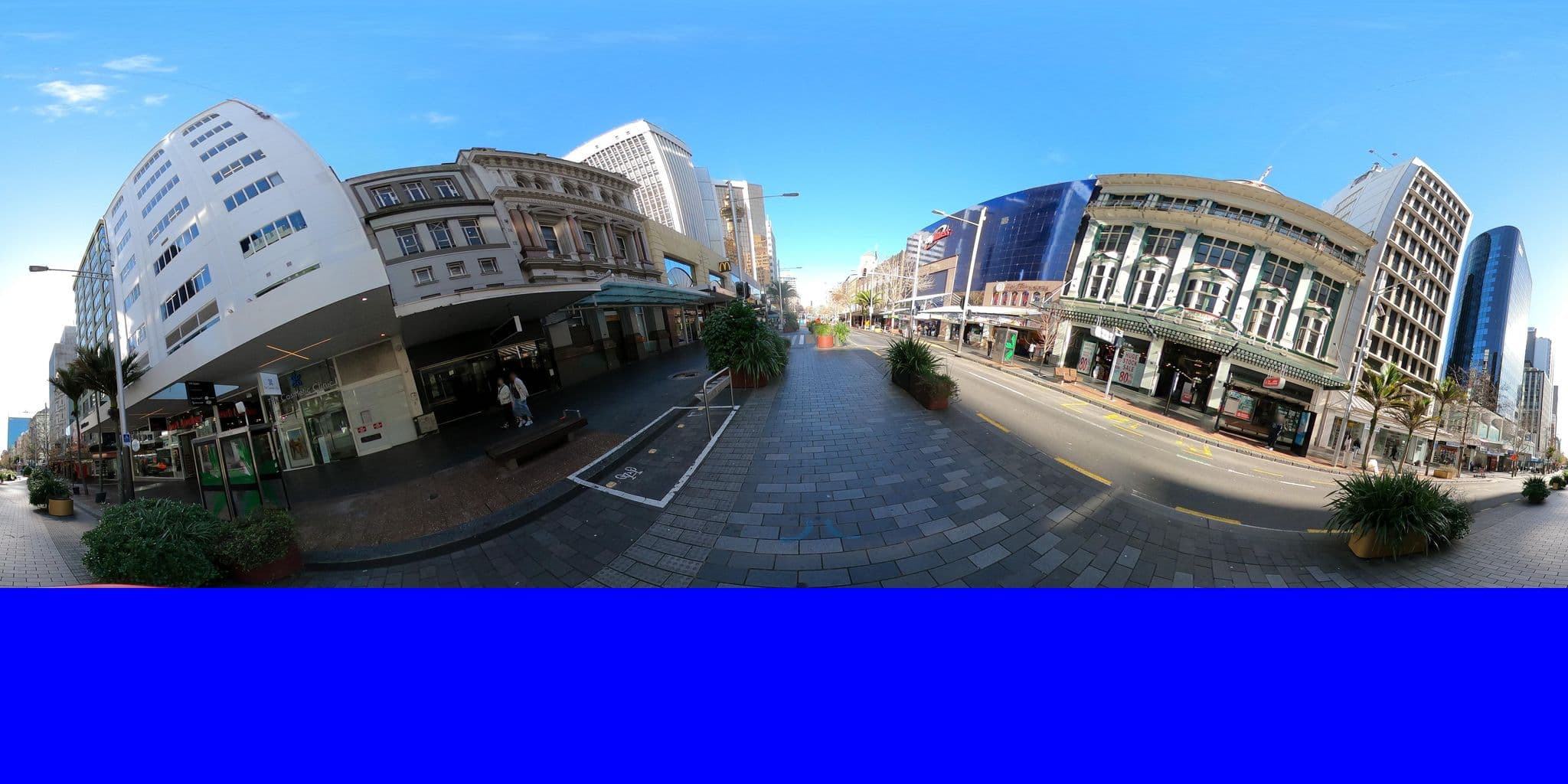 Street view near Base Backpackers, Auckland — © ralley (CC BY-SA · Mapillary)