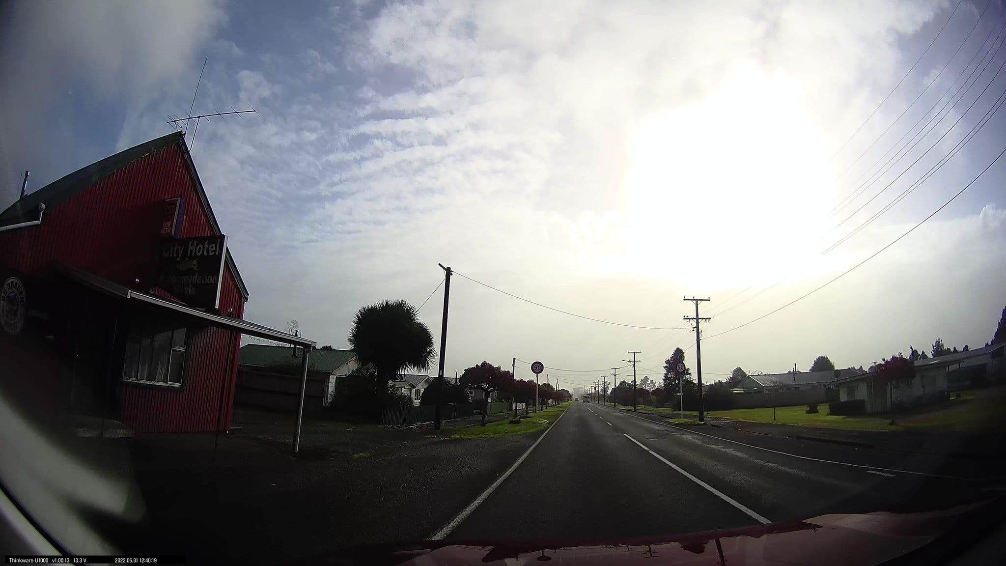 Street view near City Hotel, Hokitika