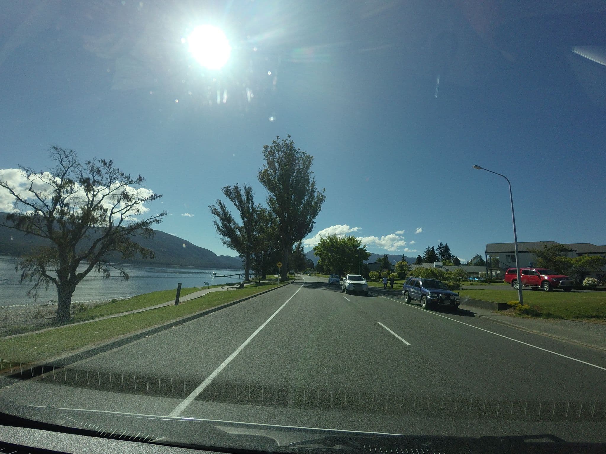 Street view near Edgewater Motel, Te Anau