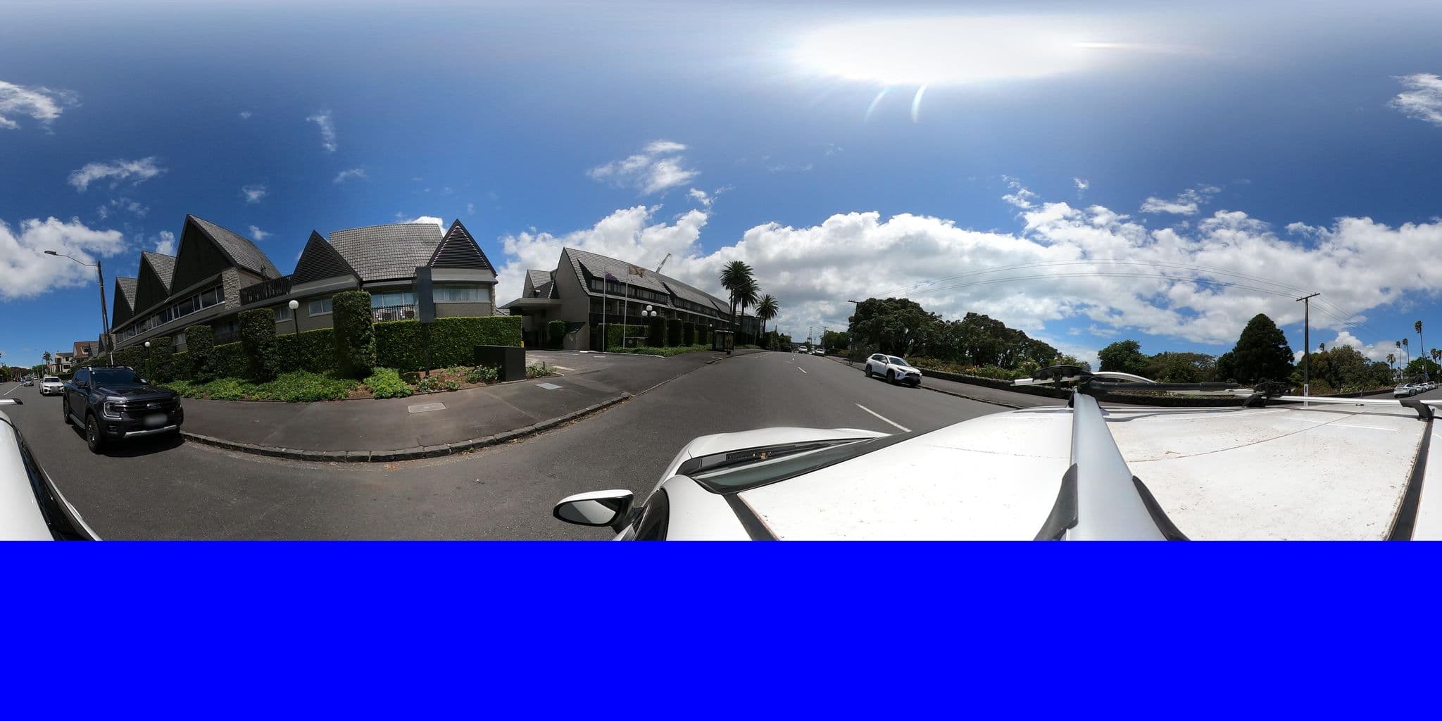 Street view near Auckland Rose Park Hotel, Parnell — © ralley (CC BY-SA · Mapillary)