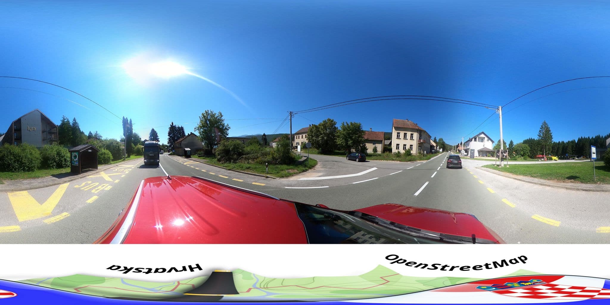 Street view near Lyra, Izačić — © hbogner (CC BY-SA · Mapillary)