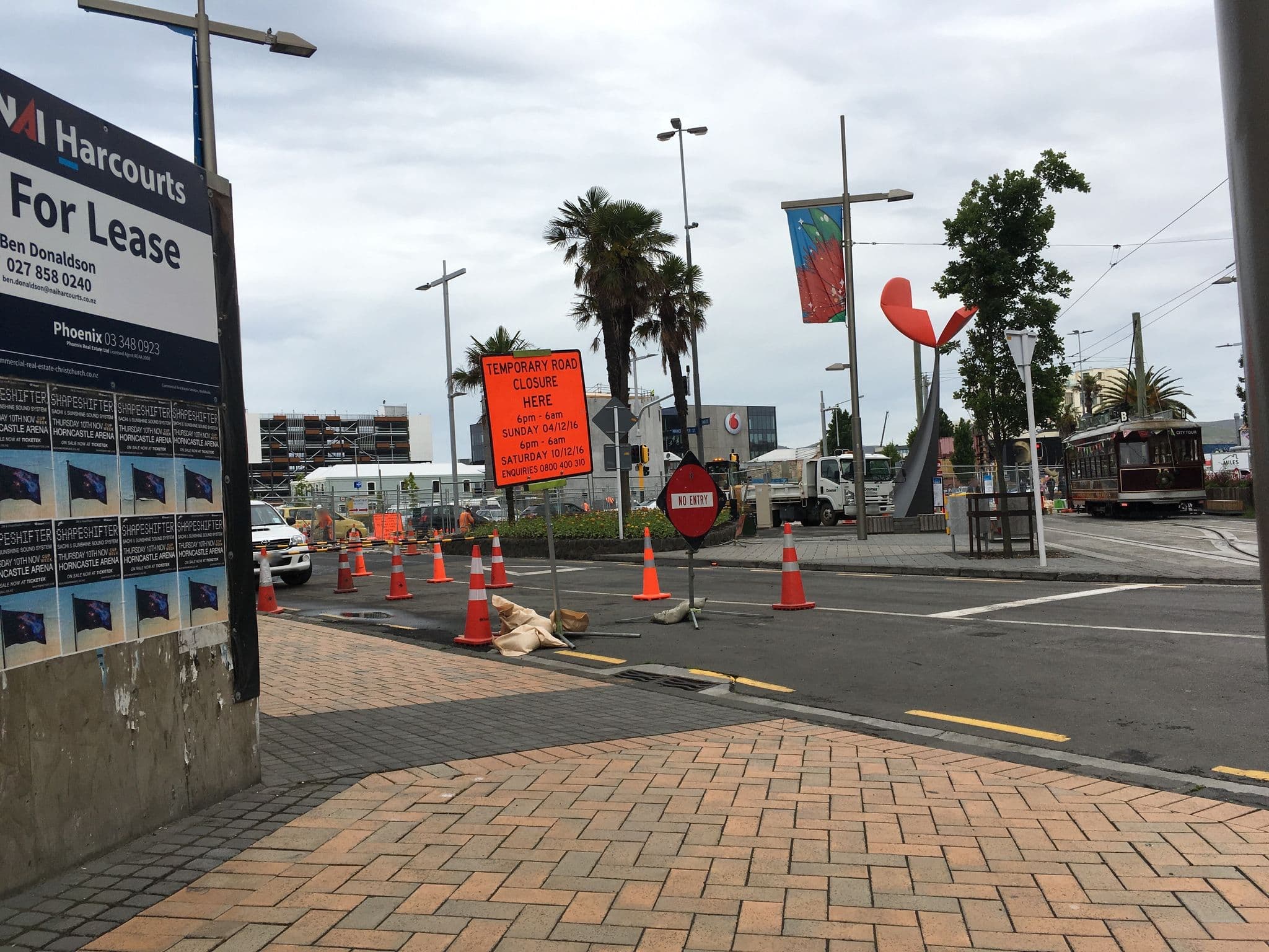 Street view near The Muse Hotel, Christchurch — © svance92 (CC BY-SA · Mapillary)
