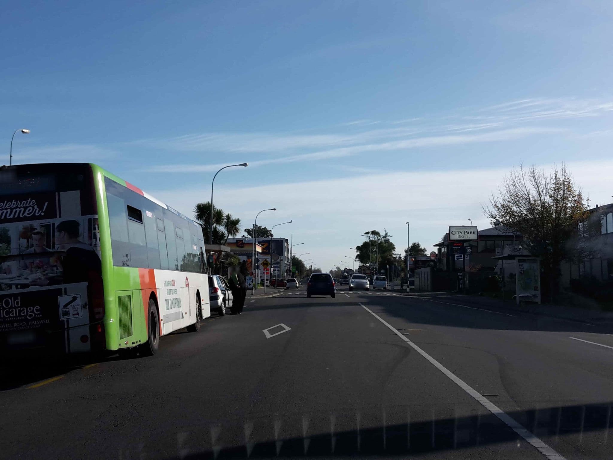 Street view near Samhil Motor Lodge, Fendalton — © hoodlum (CC BY-SA · Mapillary)